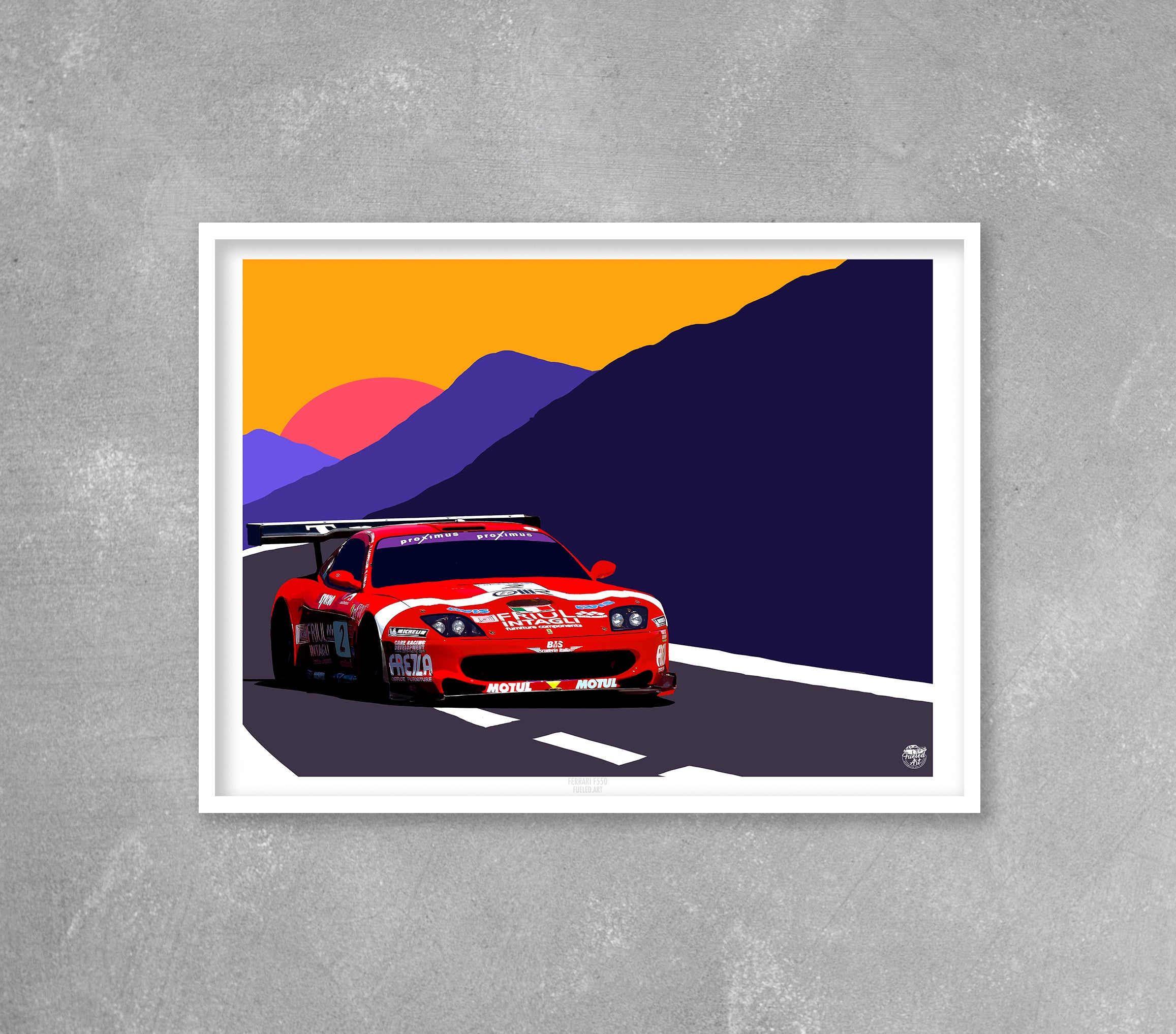 Ferrari 550 Maranello print - Fueled.art