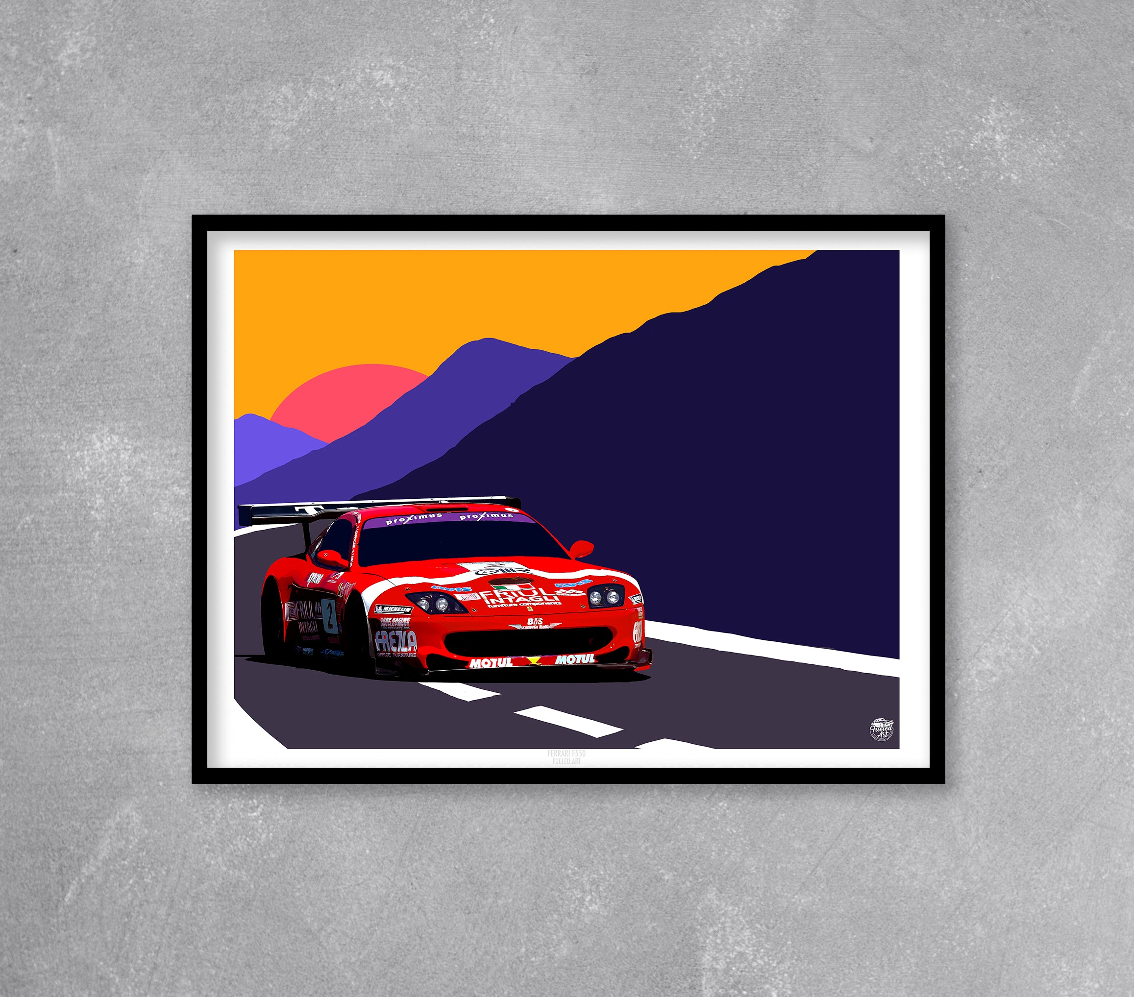 Ferrari 550 Maranello print - Fueled.art