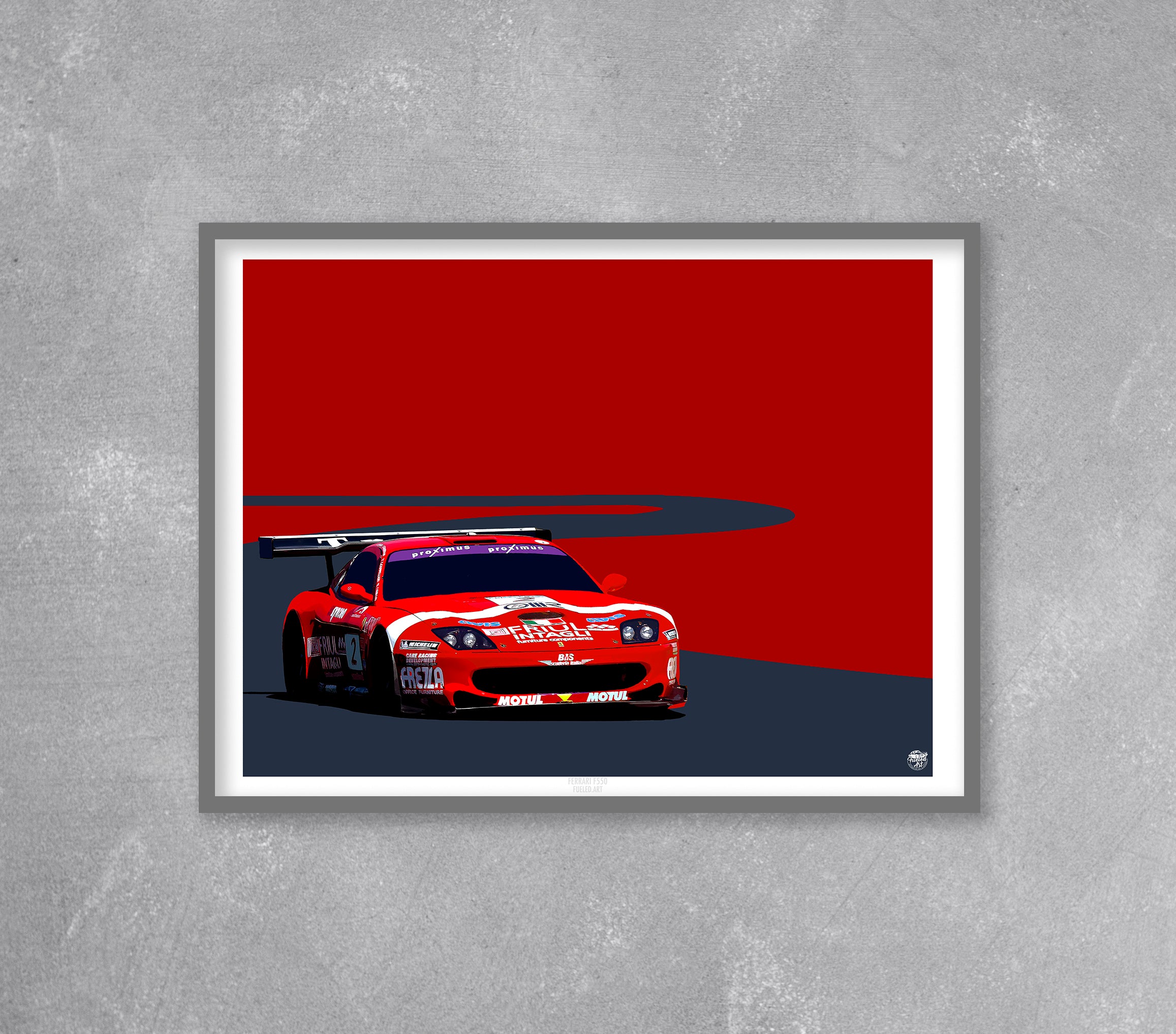 Ferrari 550 Maranello print - Fueled.art