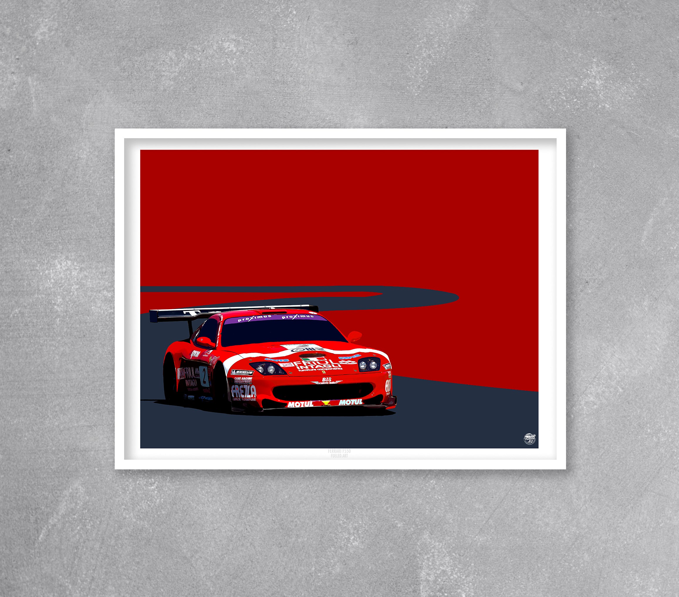 Ferrari 550 Maranello print - Fueled.art