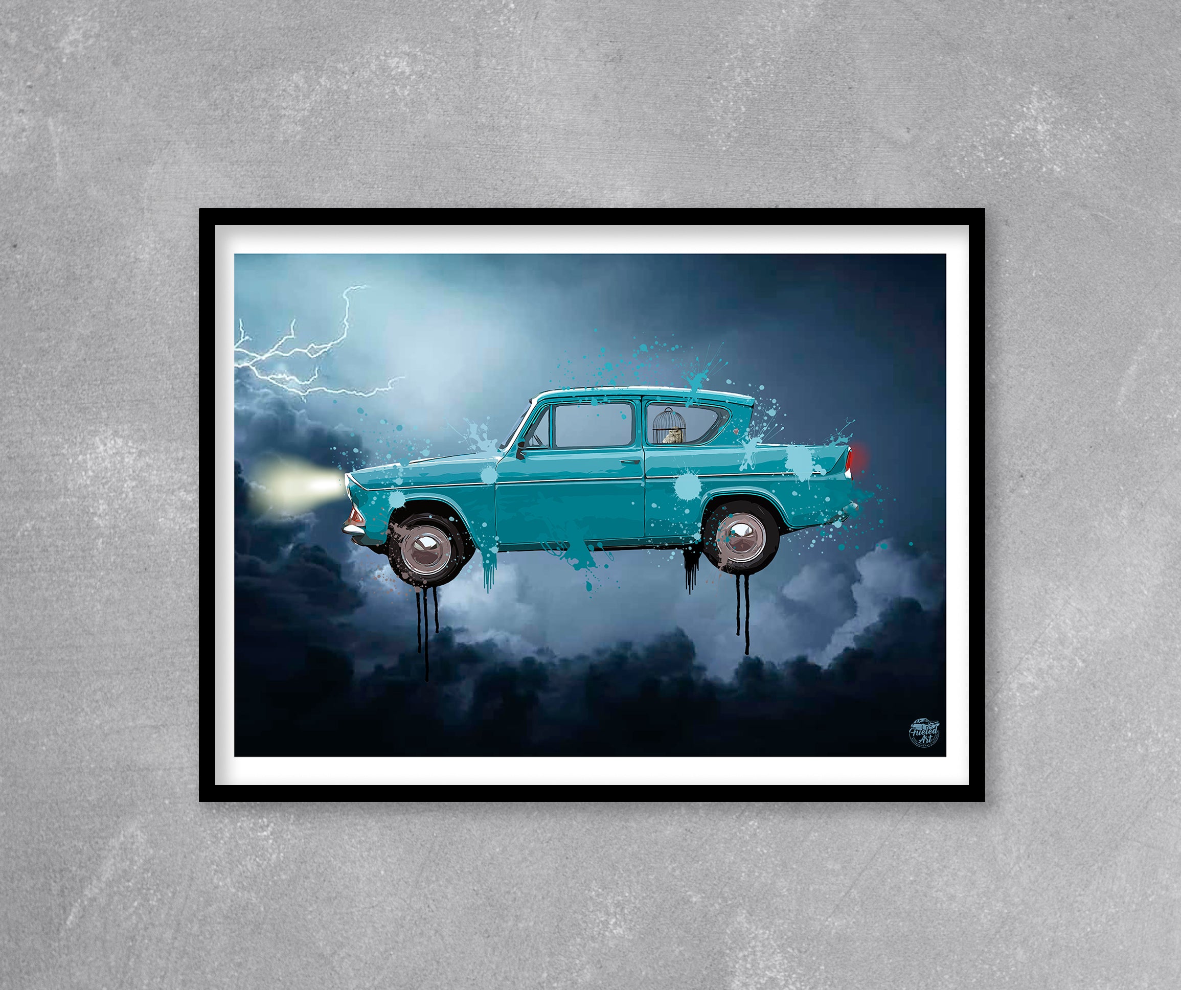 Harry Potter Ford Anglia print - Fueled.art