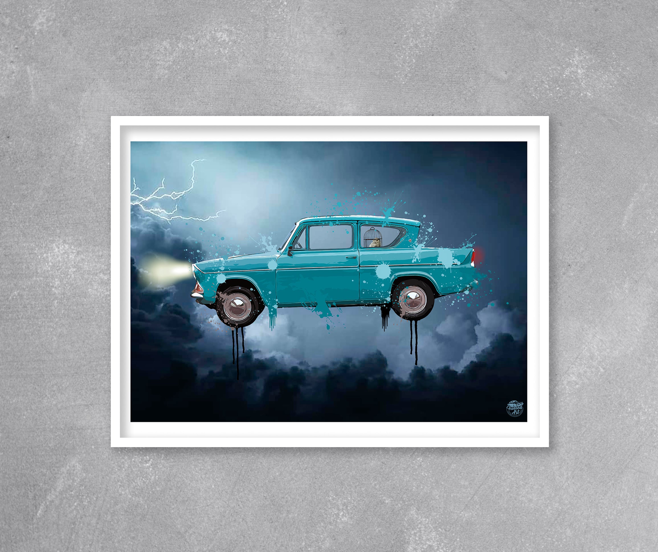 Harry Potter Ford Anglia print - Fueled.art