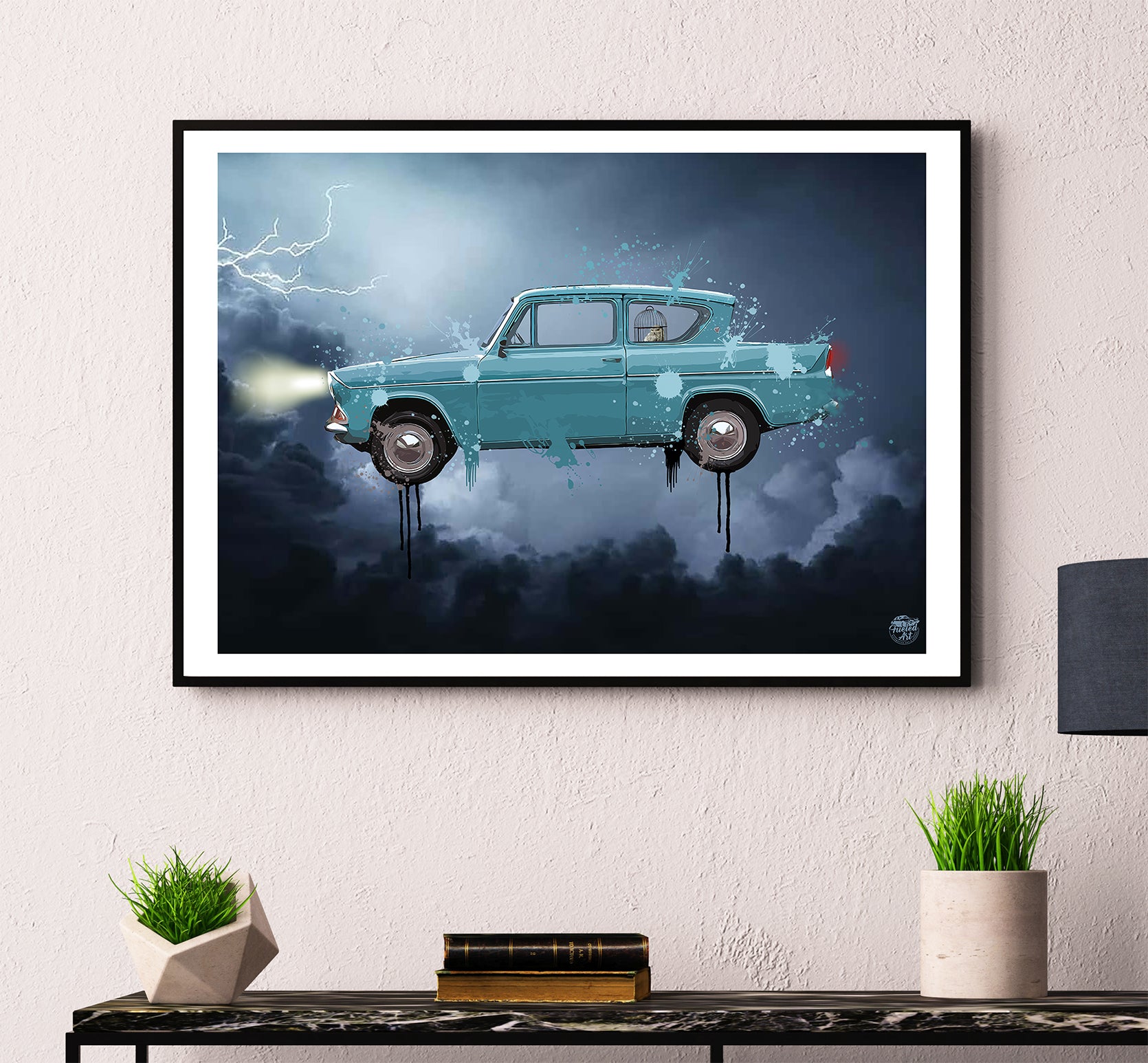 Harry Potter Ford Anglia print - Fueled.art