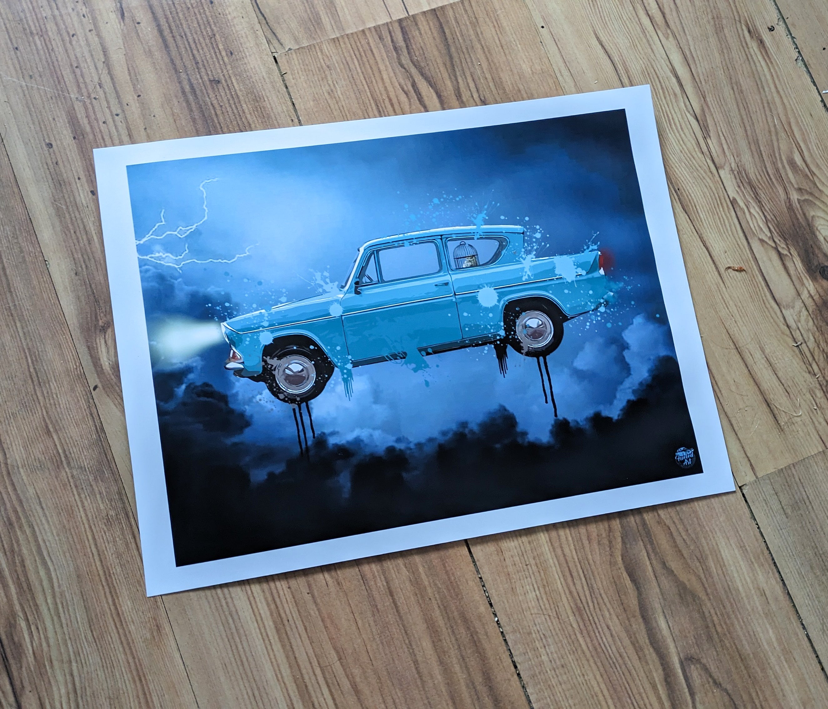 Harry Potter Ford Anglia print - Fueled.art