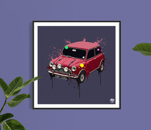 Lade das Bild in den Galerie-Viewer, The Italian Job Mini Cooper print - Fueled.art
