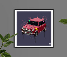 Load image into Gallery viewer, The Italian Job Mini Cooper print - Fueled.art
