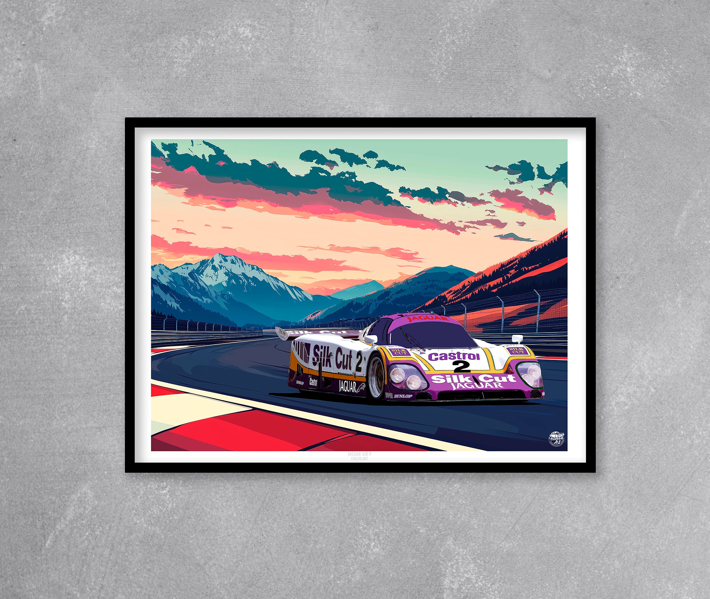 Jaguar XJR-9 Silk Cut Le Mans Print - Fueled.art