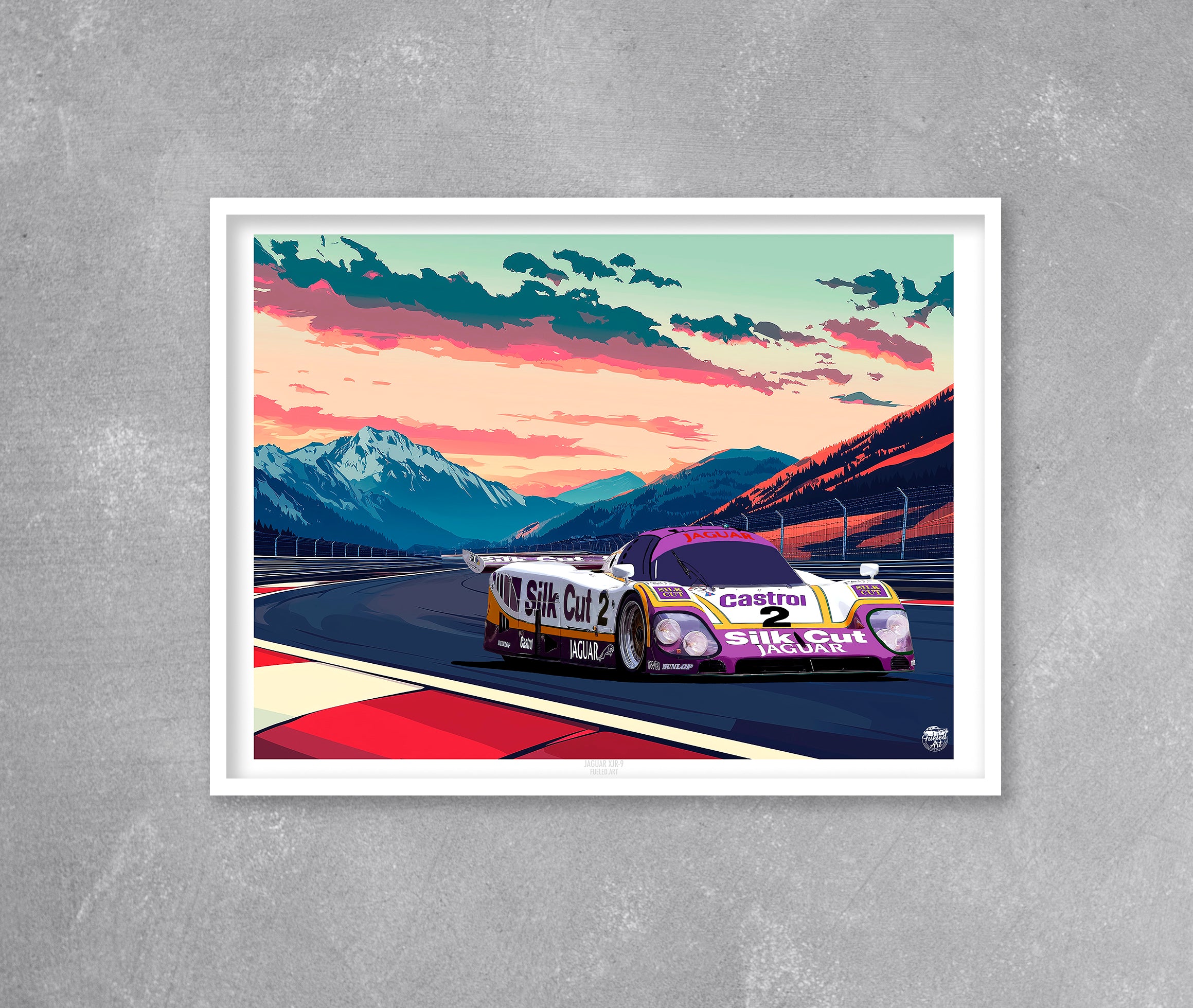 Jaguar XJR-9 Silk Cut Le Mans Print - Fueled.art