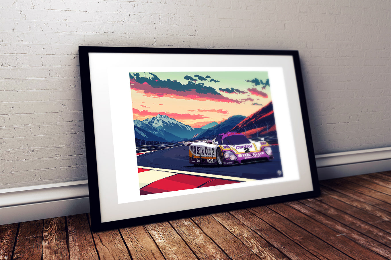 Jaguar XJR-9 Silk Cut Le Mans Print - Fueled.art