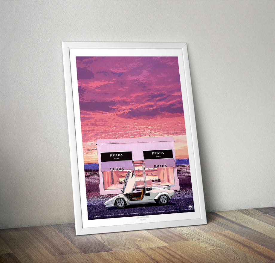 Lamborghini Countach Print - Fueled.art