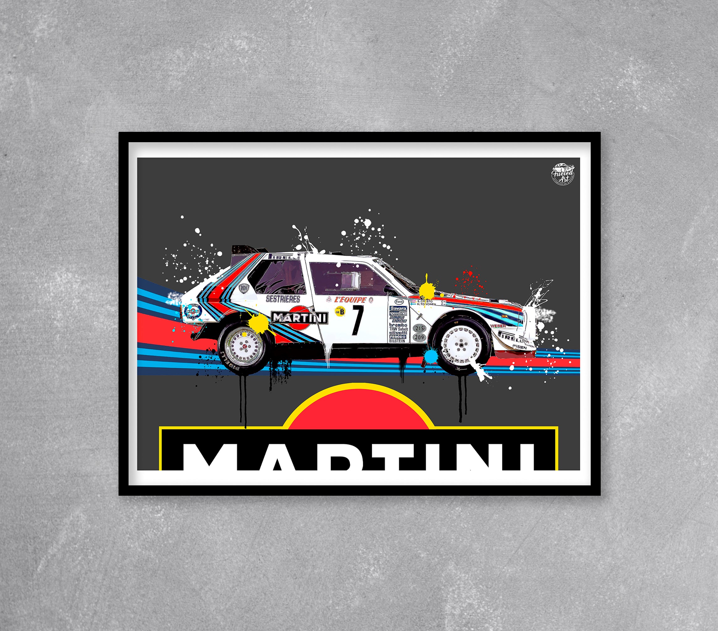 Lancia Delta S4 print - Fueled.art