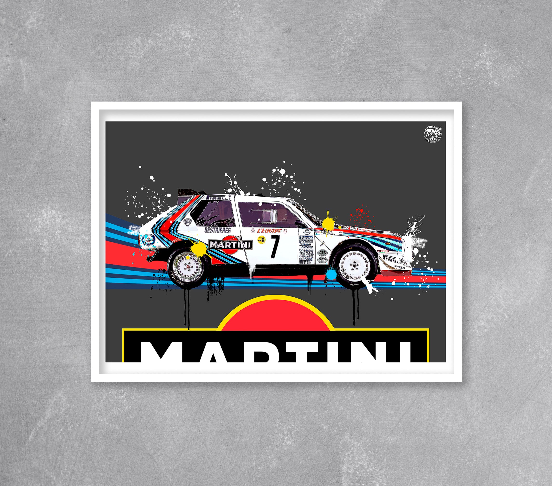 Lancia Delta S4 print - Fueled.art