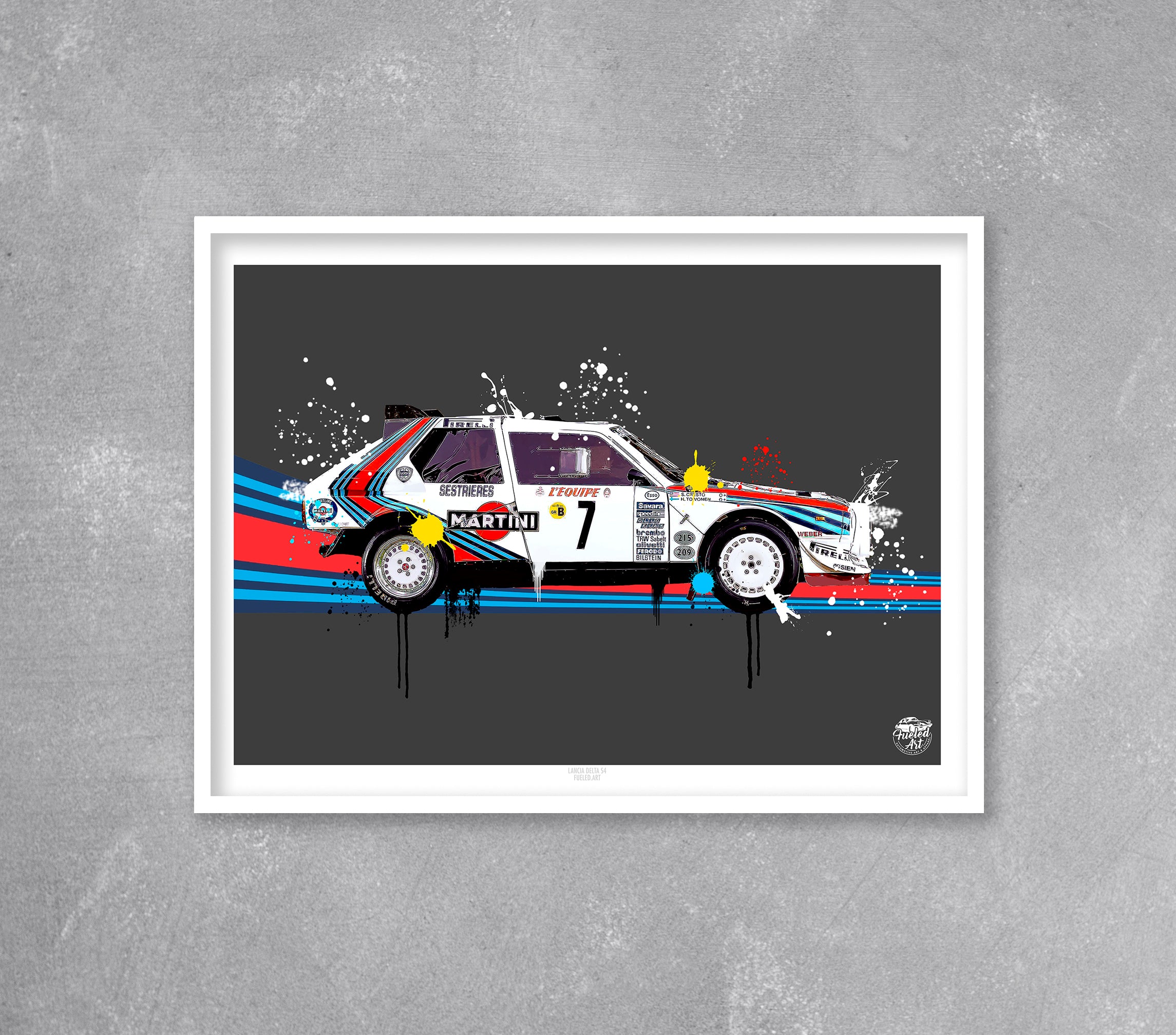 Lancia Delta S4 print - Fueled.art