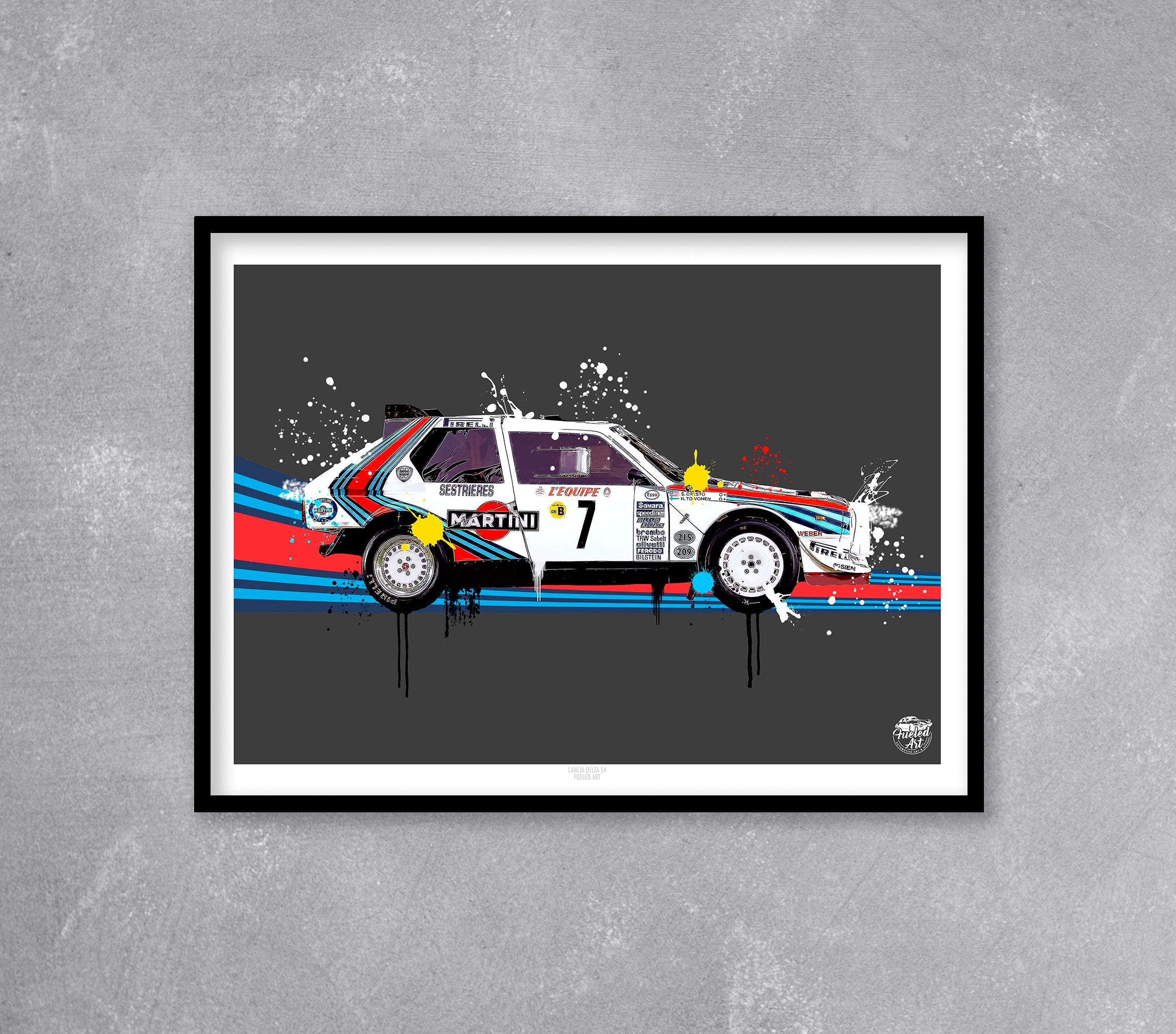 Lancia Delta S4 print - Fueled.art