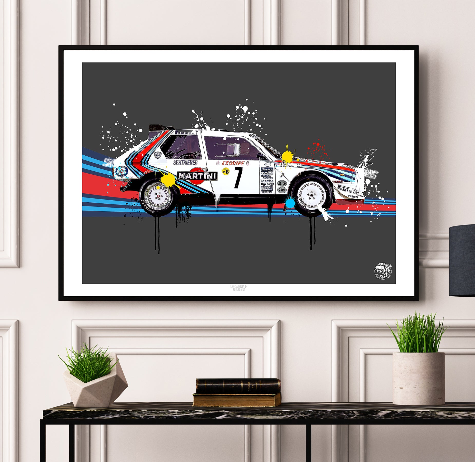 Lancia Delta S4 print - Fueled.art