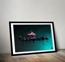 Load image into Gallery viewer, Lewis Hamilton 2024 Mercedes W15 F1 Print - Fueled.art
