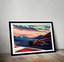 Load image into Gallery viewer, Lewis Hamilton 2025 Ferrari SF-25 Print - Fueled.art
