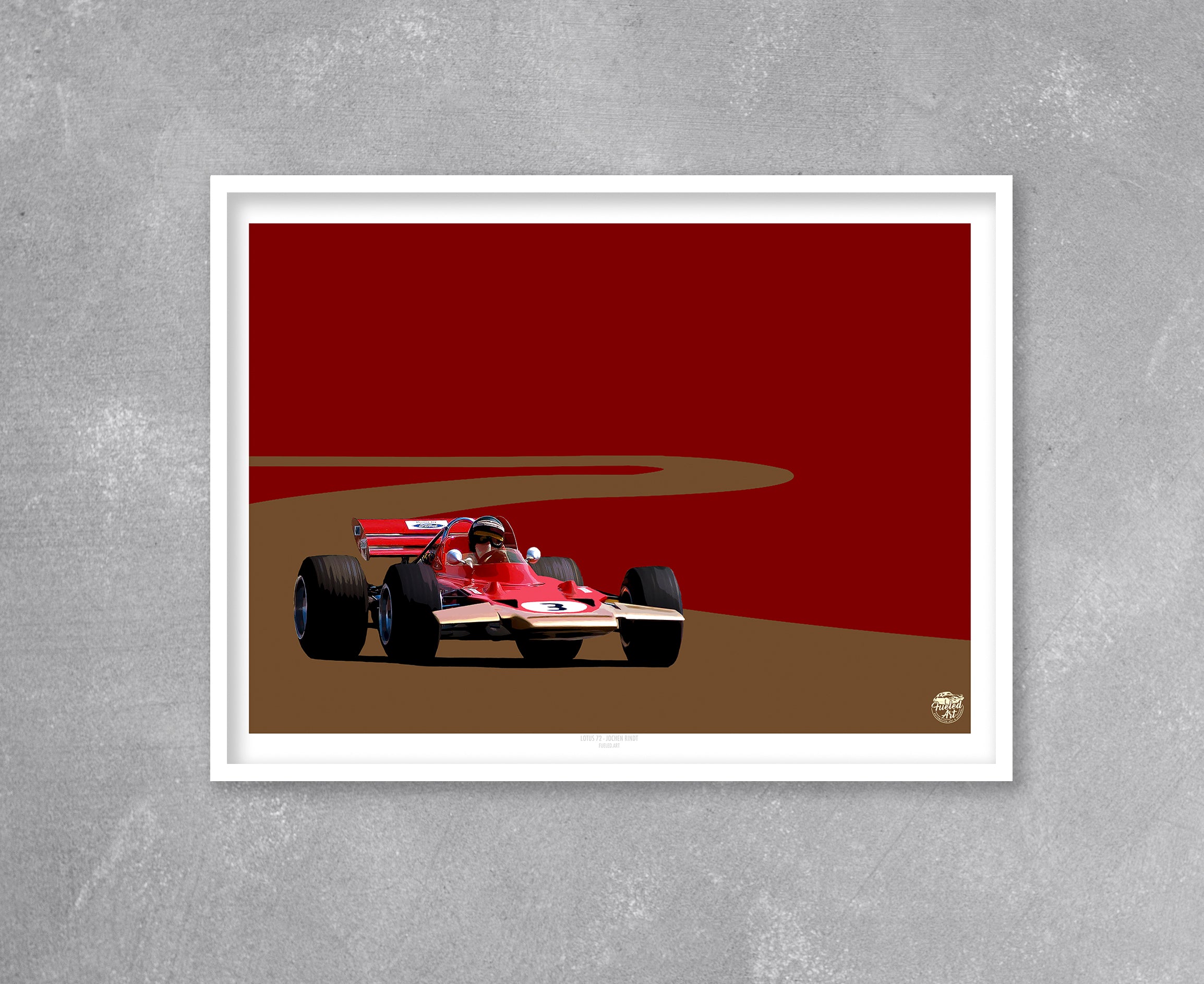 Jochen Rindt Lotus 72 F1 Print - Fueled.art