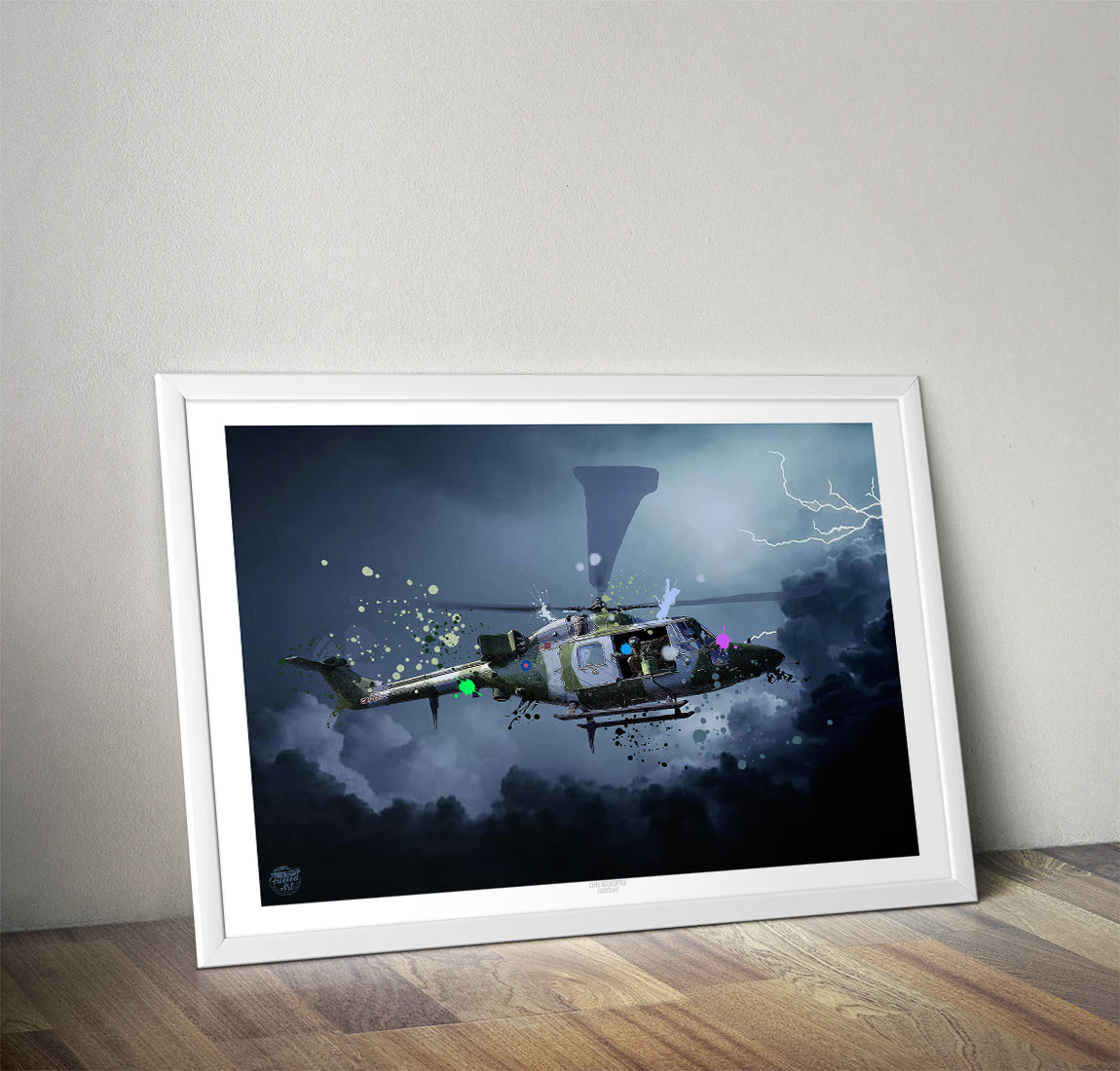 Lynx Helicopter Print - Fueled.art