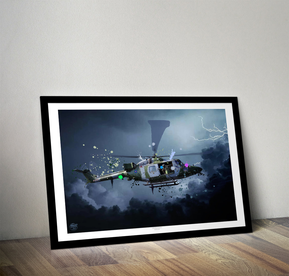 Lynx Helicopter Print - Fueled.art