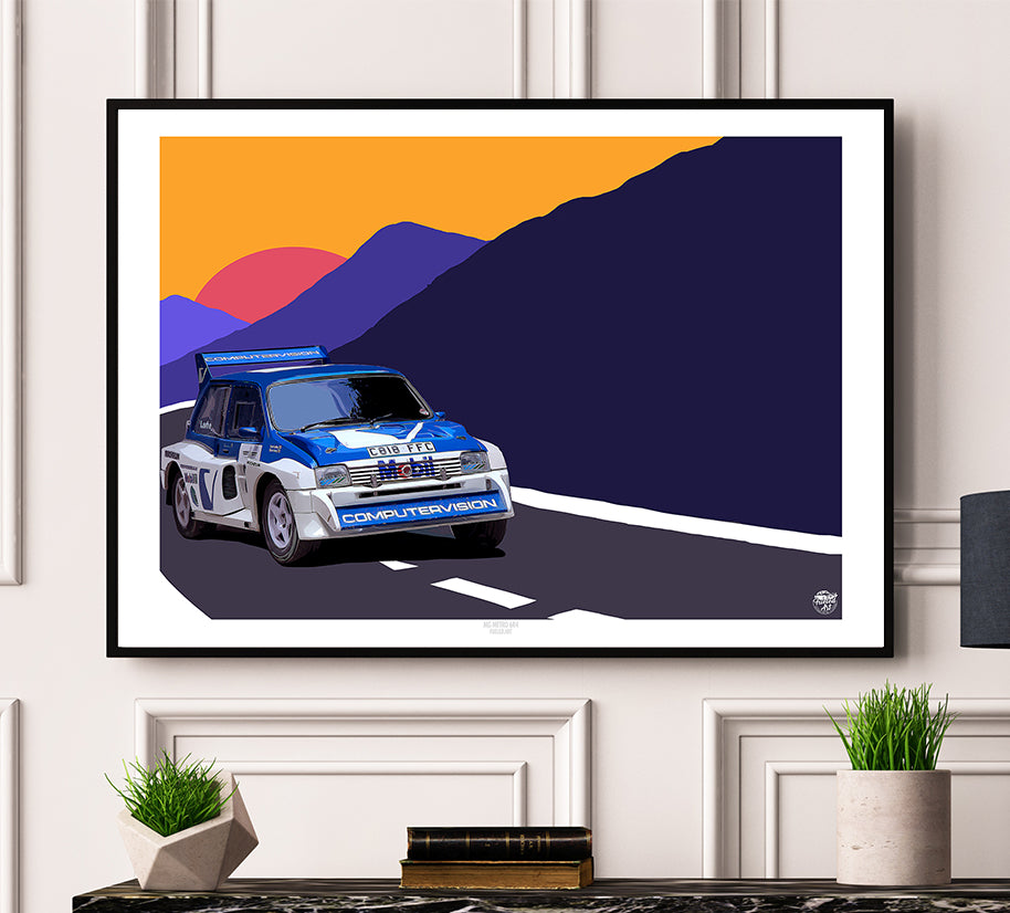 MG Metro 6R4 Group B print - Fueled.art