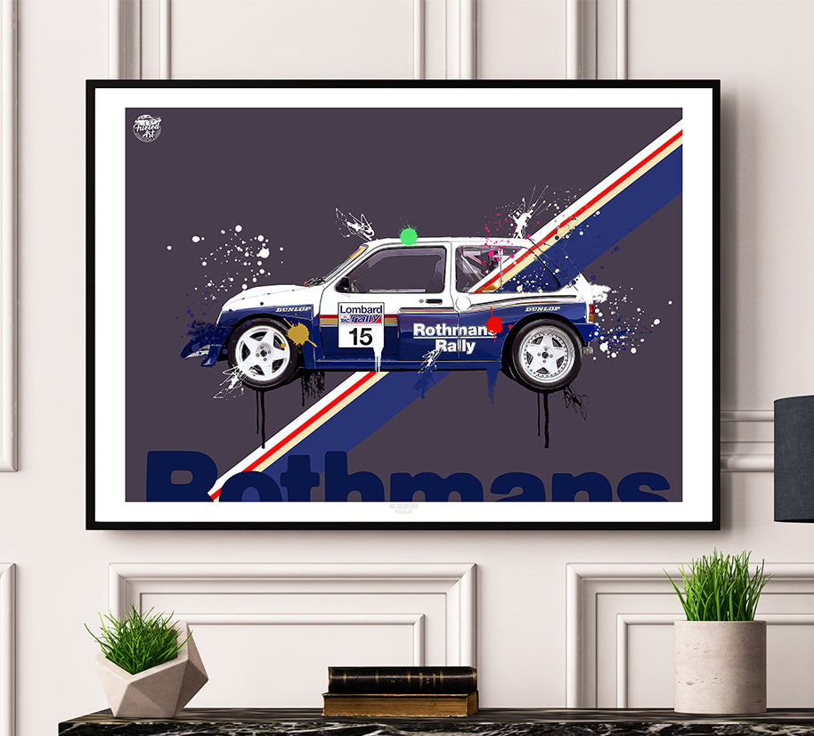 MG Metro 6R4 Group B print - Fueled.art