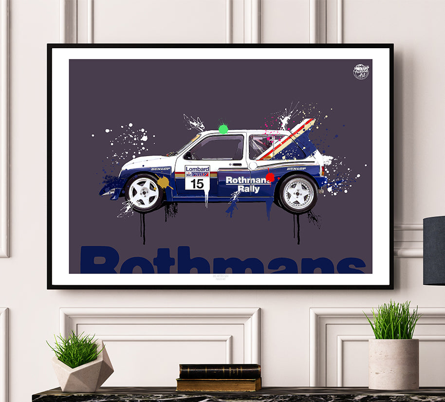 MG Metro 6R4 Group B print - Fueled.art