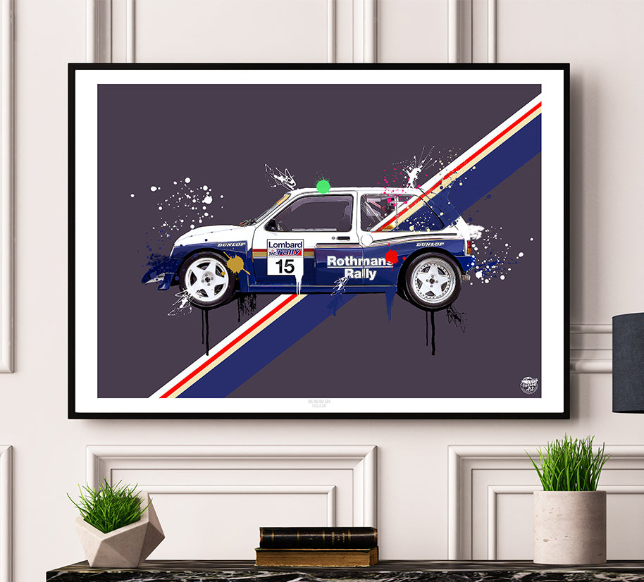 MG Metro 6R4 Group B print - Fueled.art