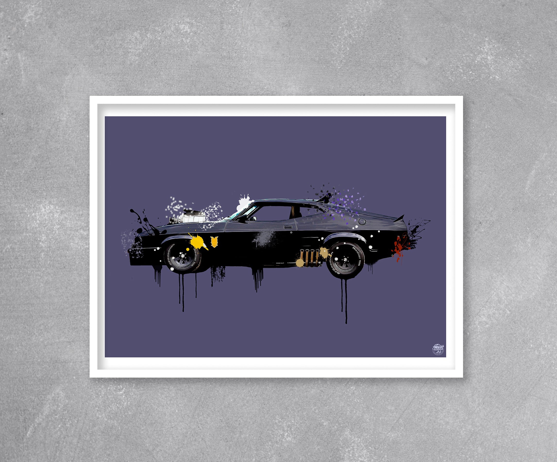 Mad Max Ford Falcon print - Fueled.art