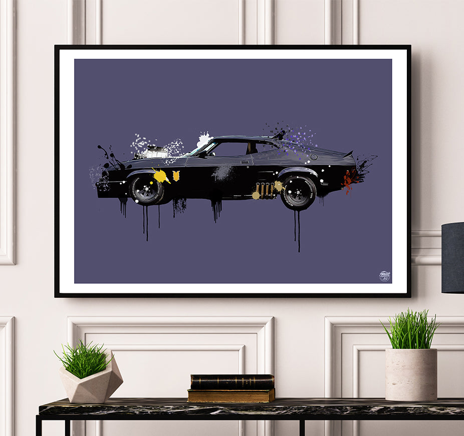 Mad Max Ford Falcon print - Fueled.art