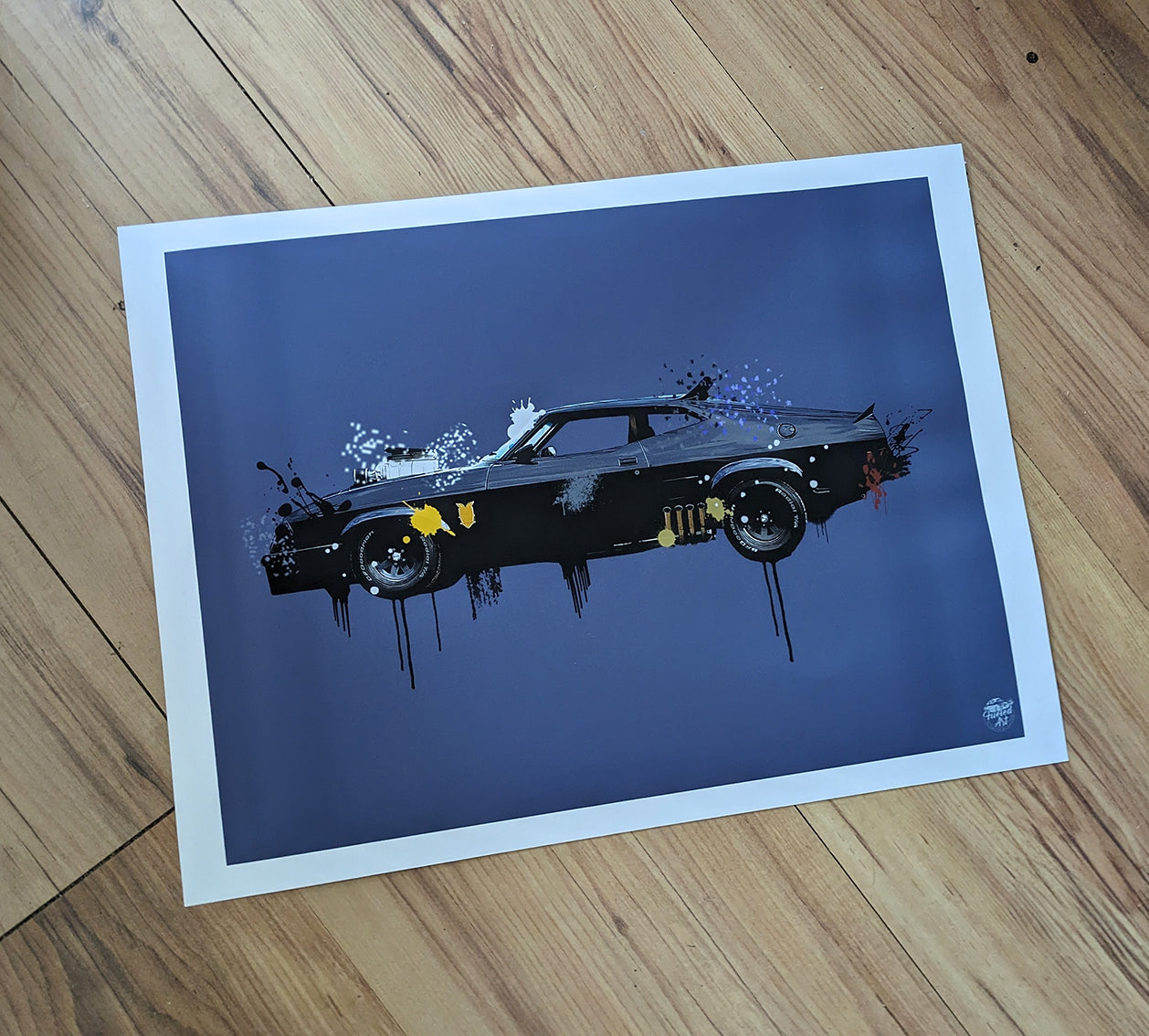 Mad Max Ford Falcon print - Fueled.art