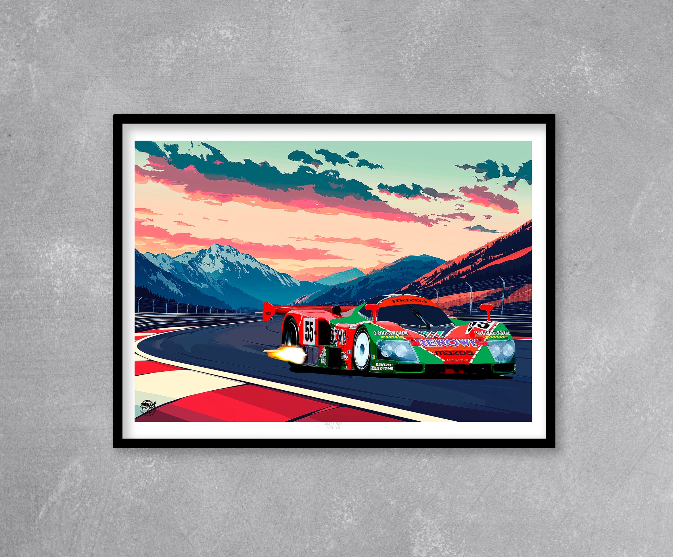 Mazda 787B 1991 Print - Fueled.art