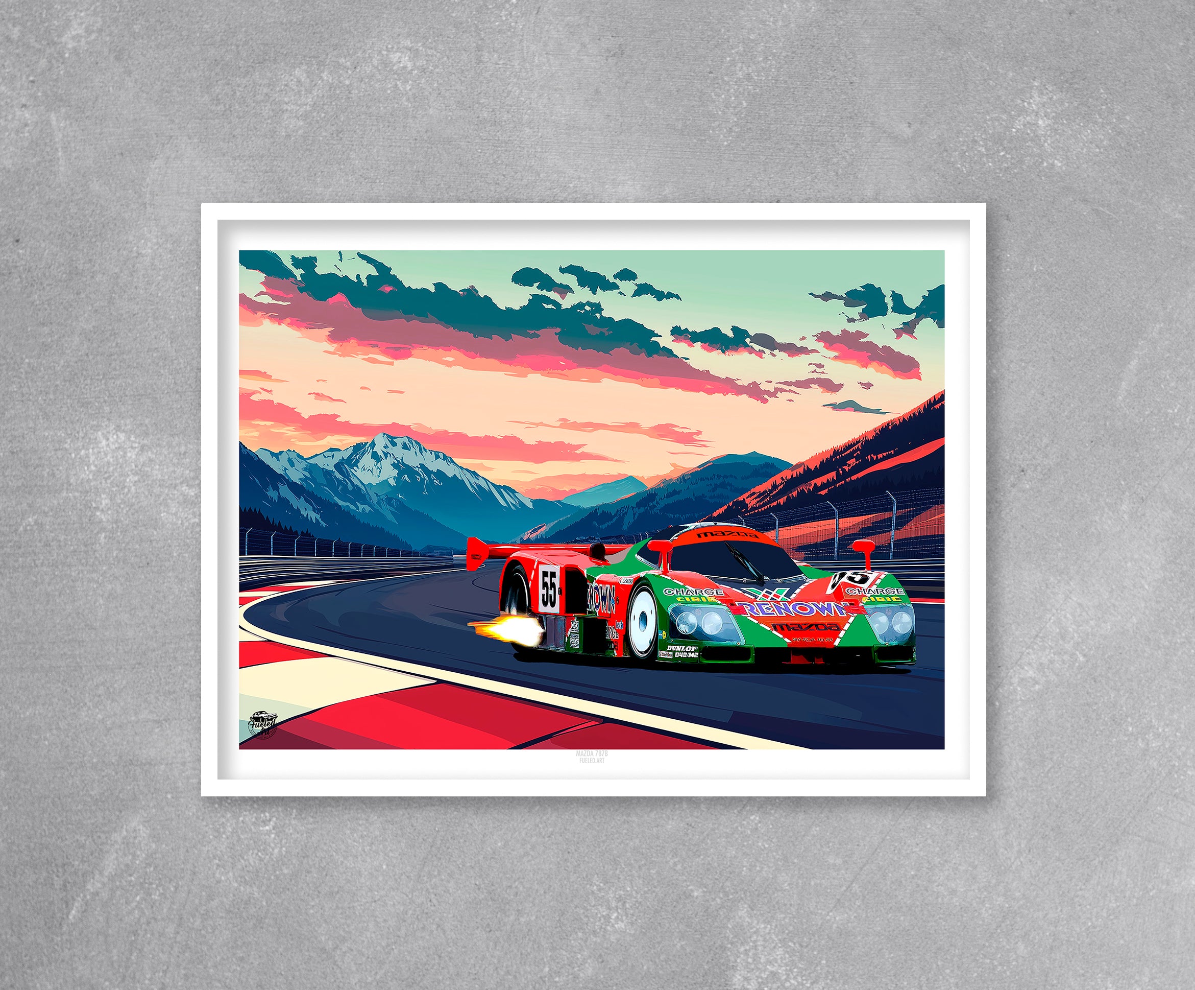 Mazda 787B 1991 Print - Fueled.art