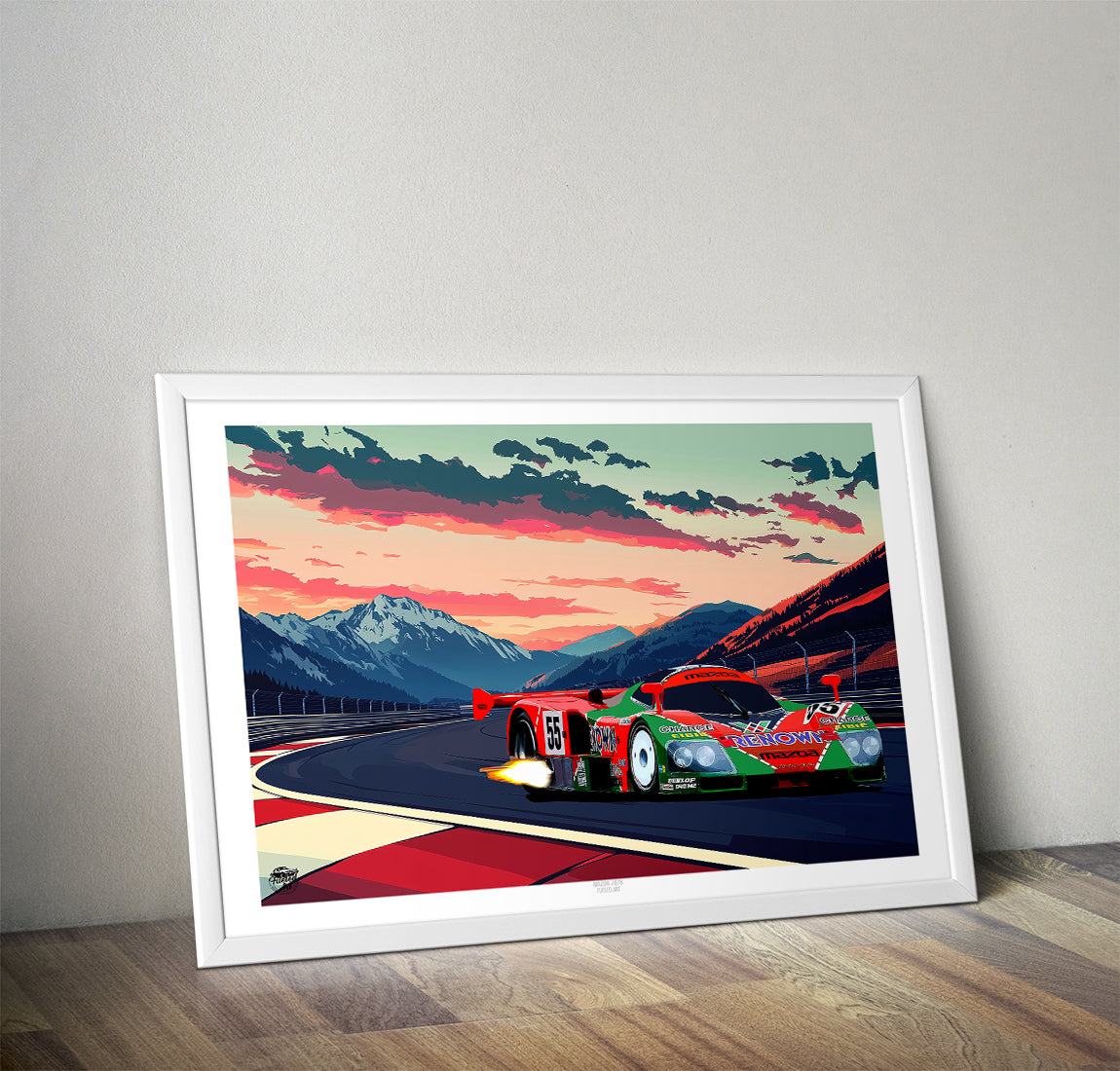 Mazda 787B 1991 Print - Fueled.art