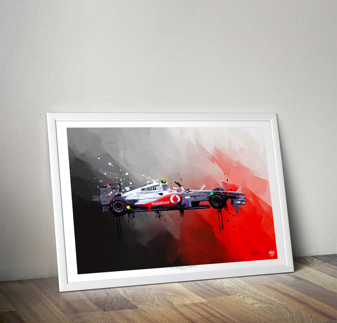 Jenson Button 2011 McLaren MP4-26 F1 Print - Fueled.art