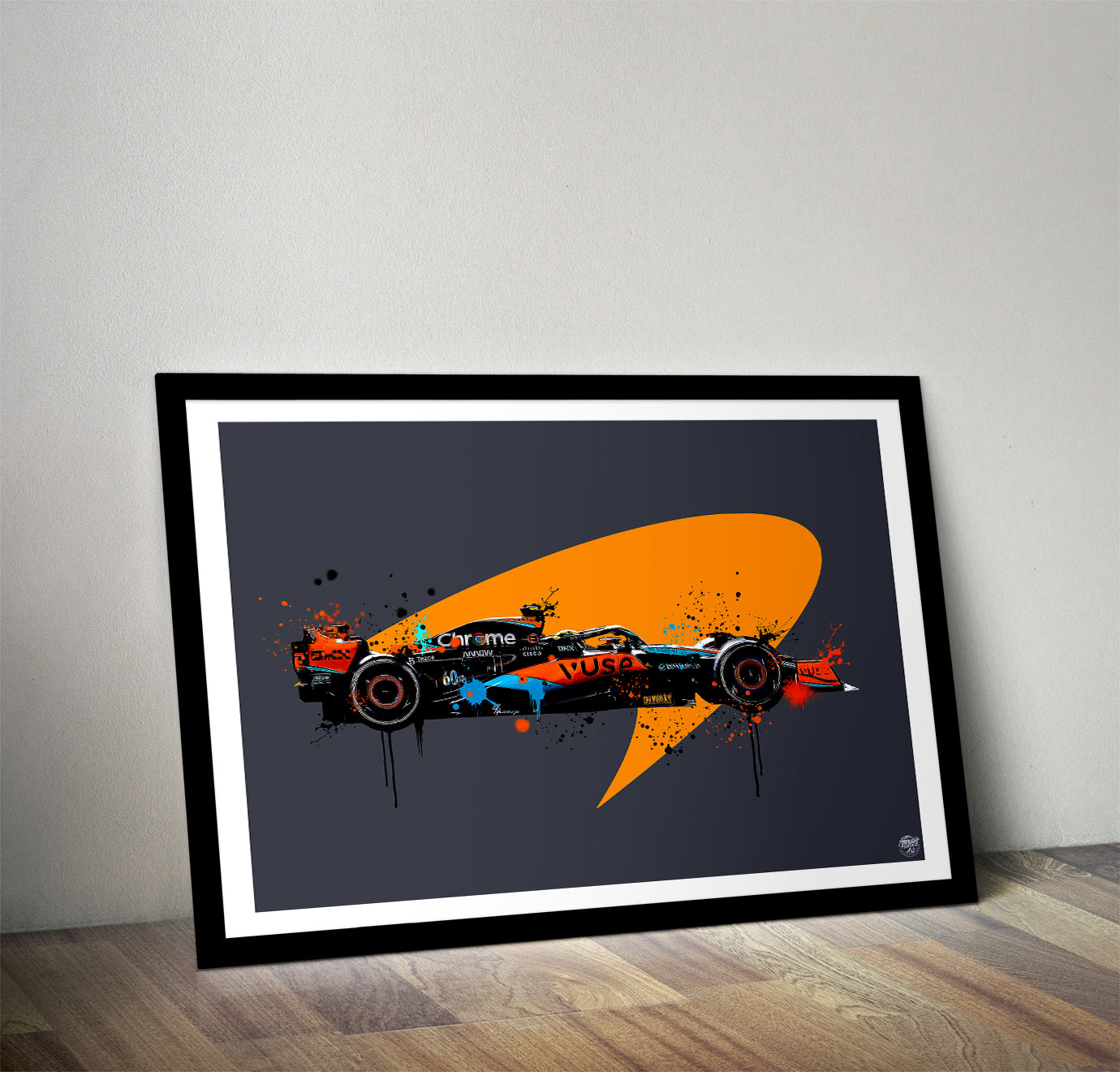 Lando Norris 2023 F1 Car print - Fueled.art