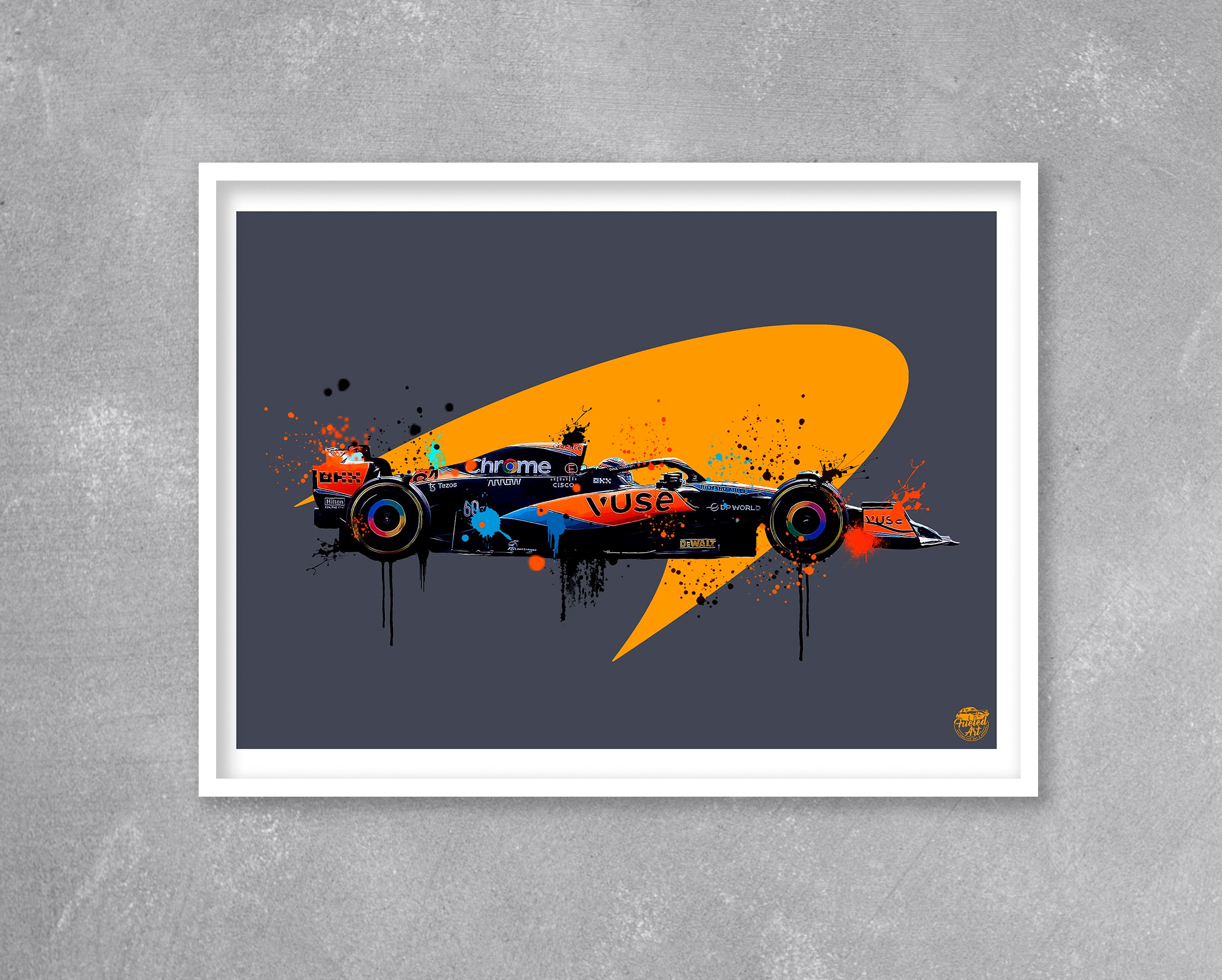 Oscar Piastri 2023 McLaren F1 Print - Fueled.art