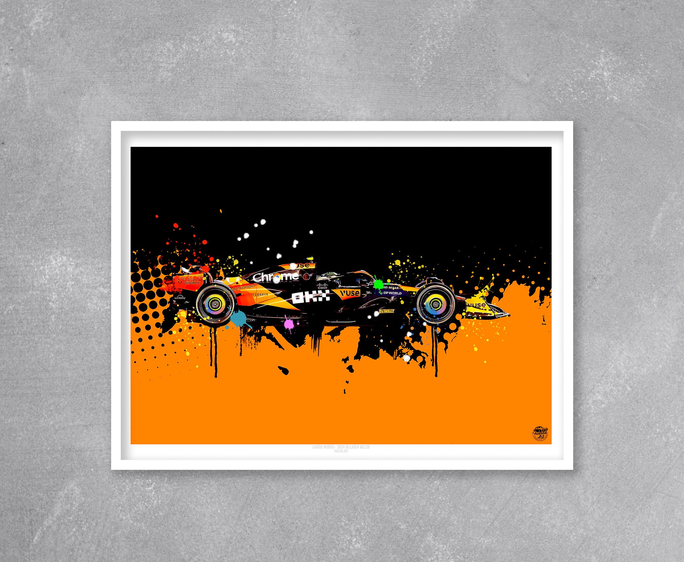 Lando Norris 2024 McLaren MCL38 F1 Print - Fueled.art