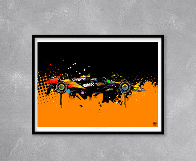 Lando Norris 2024 McLaren MCL38 F1 Print - Fueled.art