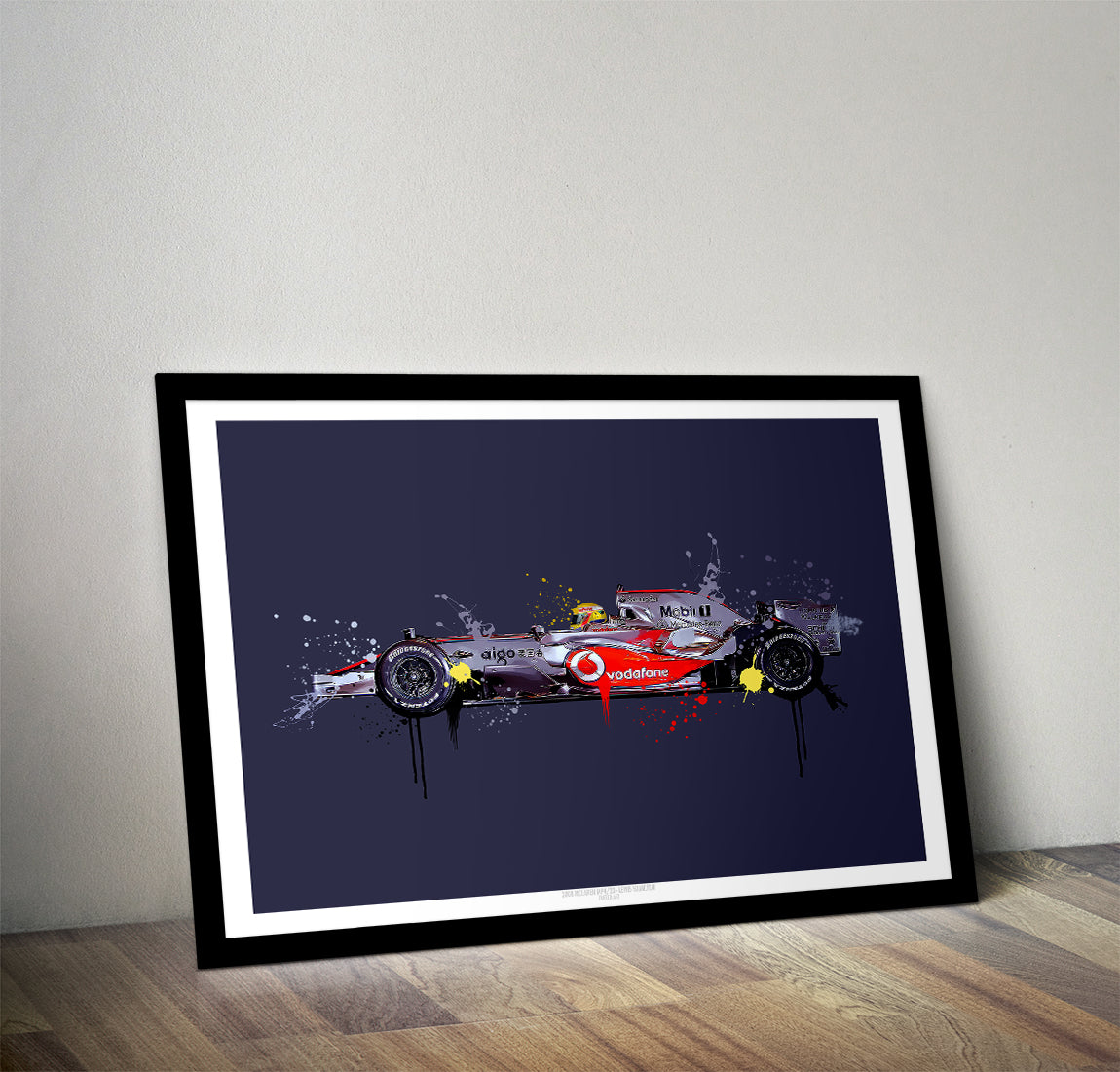 Lewis Hamilton 2008 McLaren F1 Print - Fueled.art