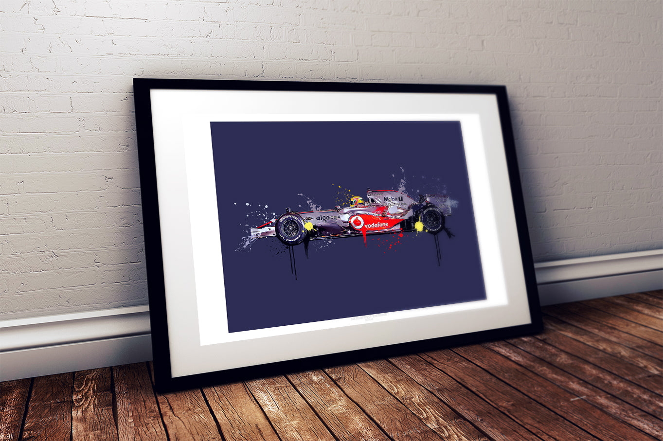 Lewis Hamilton 2008 McLaren F1 Print - Fueled.art