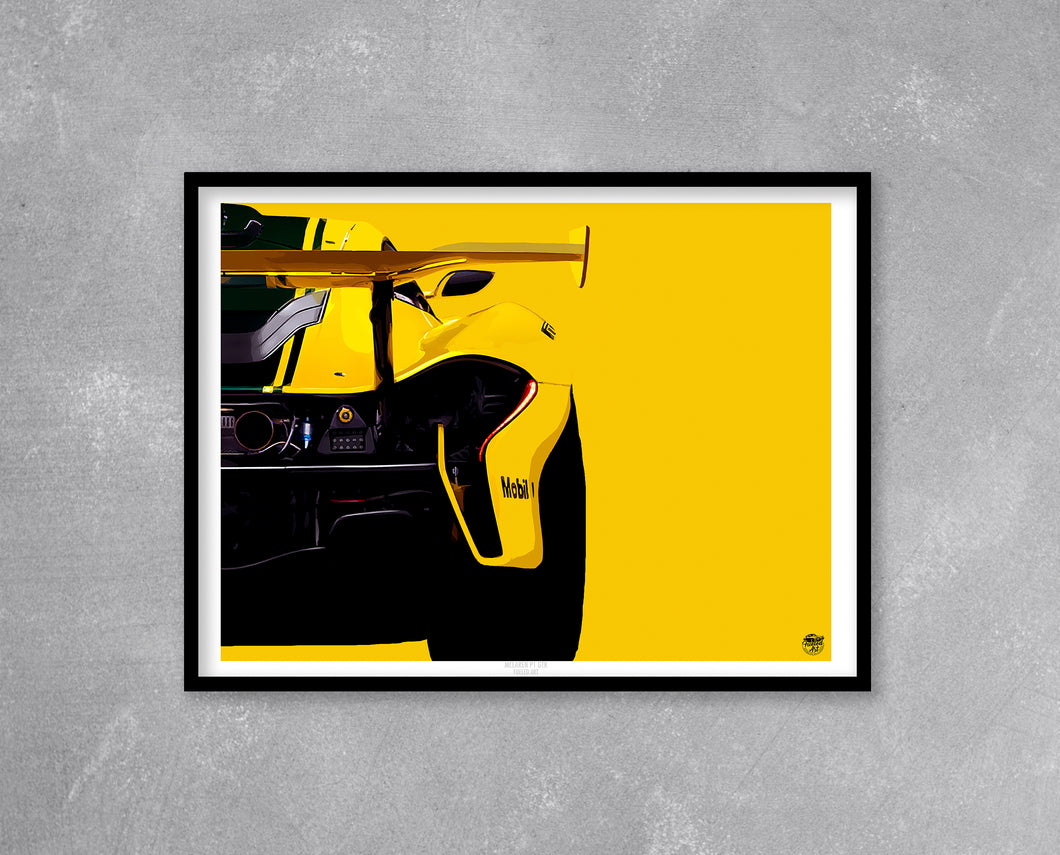 McLaren P1 GTR print - Fueled.art