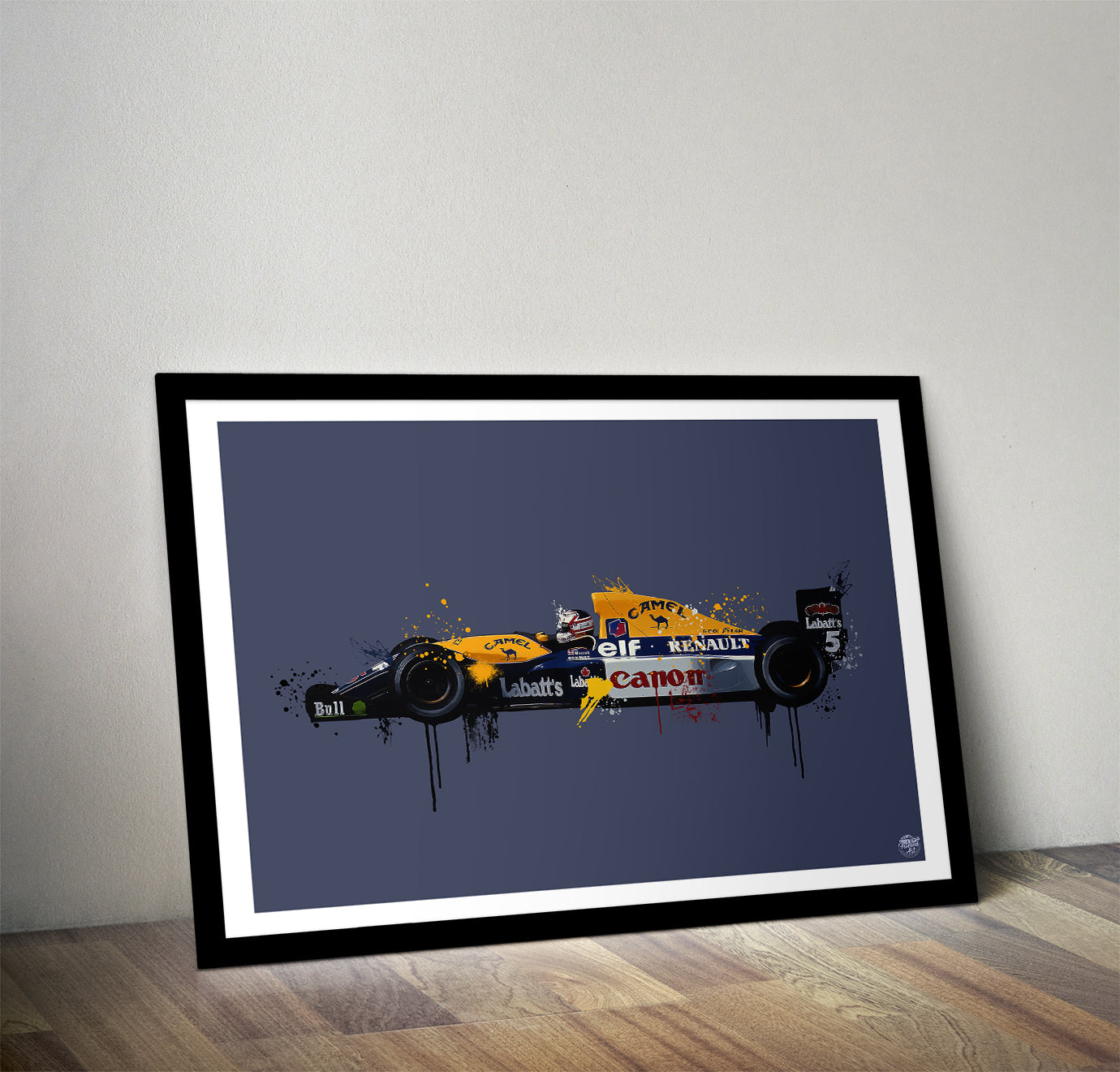 Nigel Mansell Williams F1 print - Fueled.art