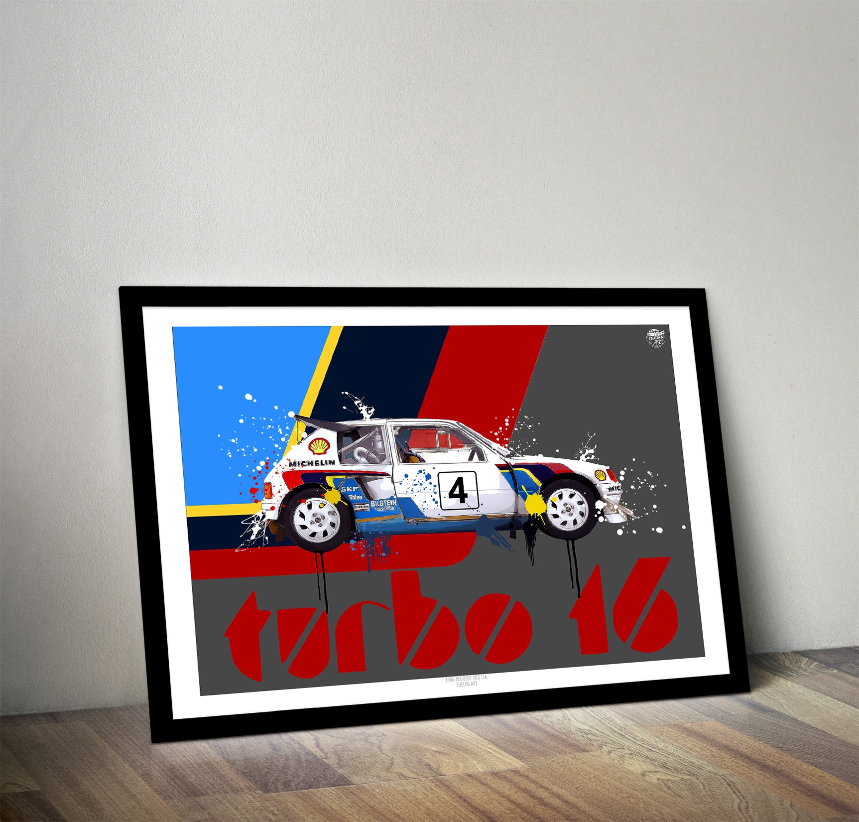 Peugeot 205 T16 print - Fueled.art