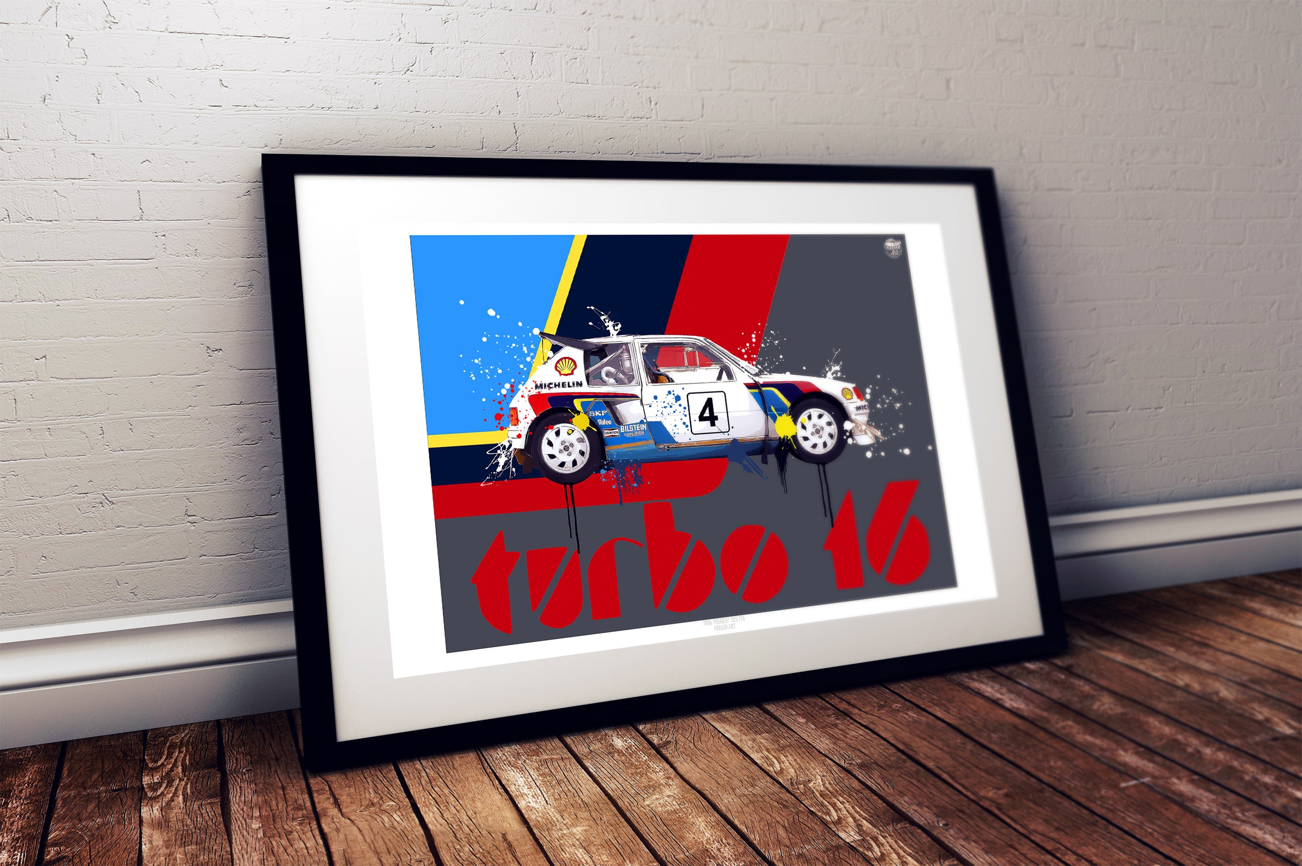 Peugeot 205 T16 print - Fueled.art