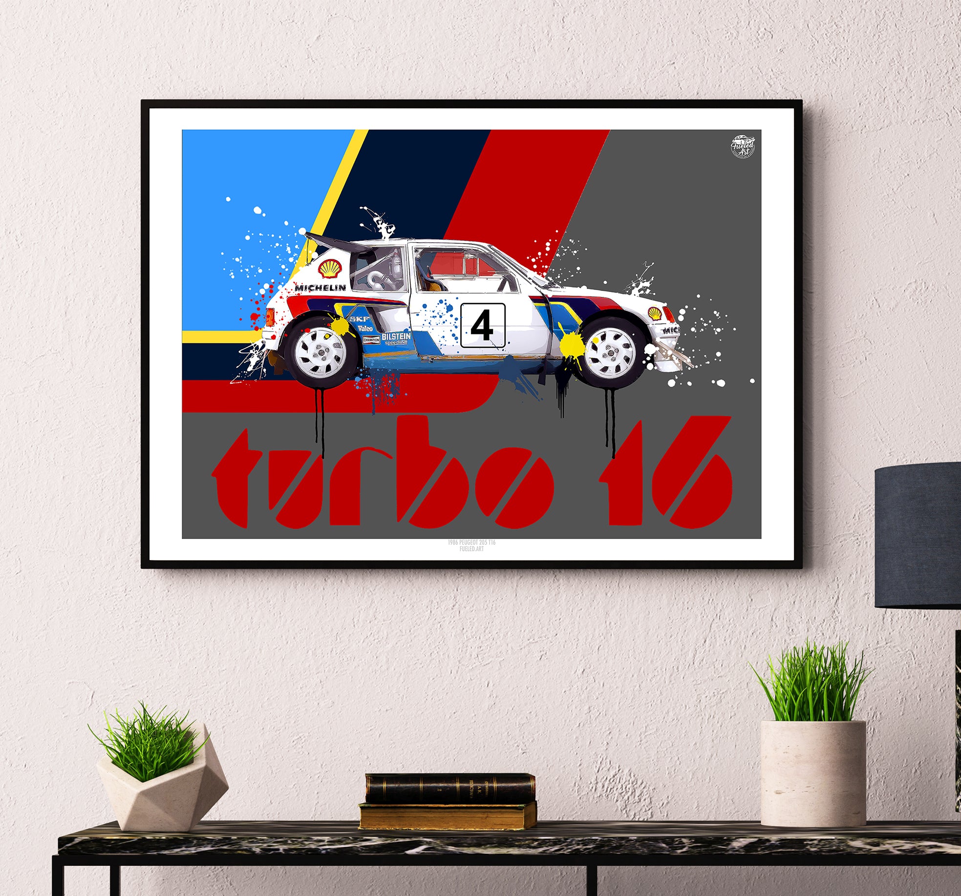 Peugeot 205 T16 print - Fueled.art