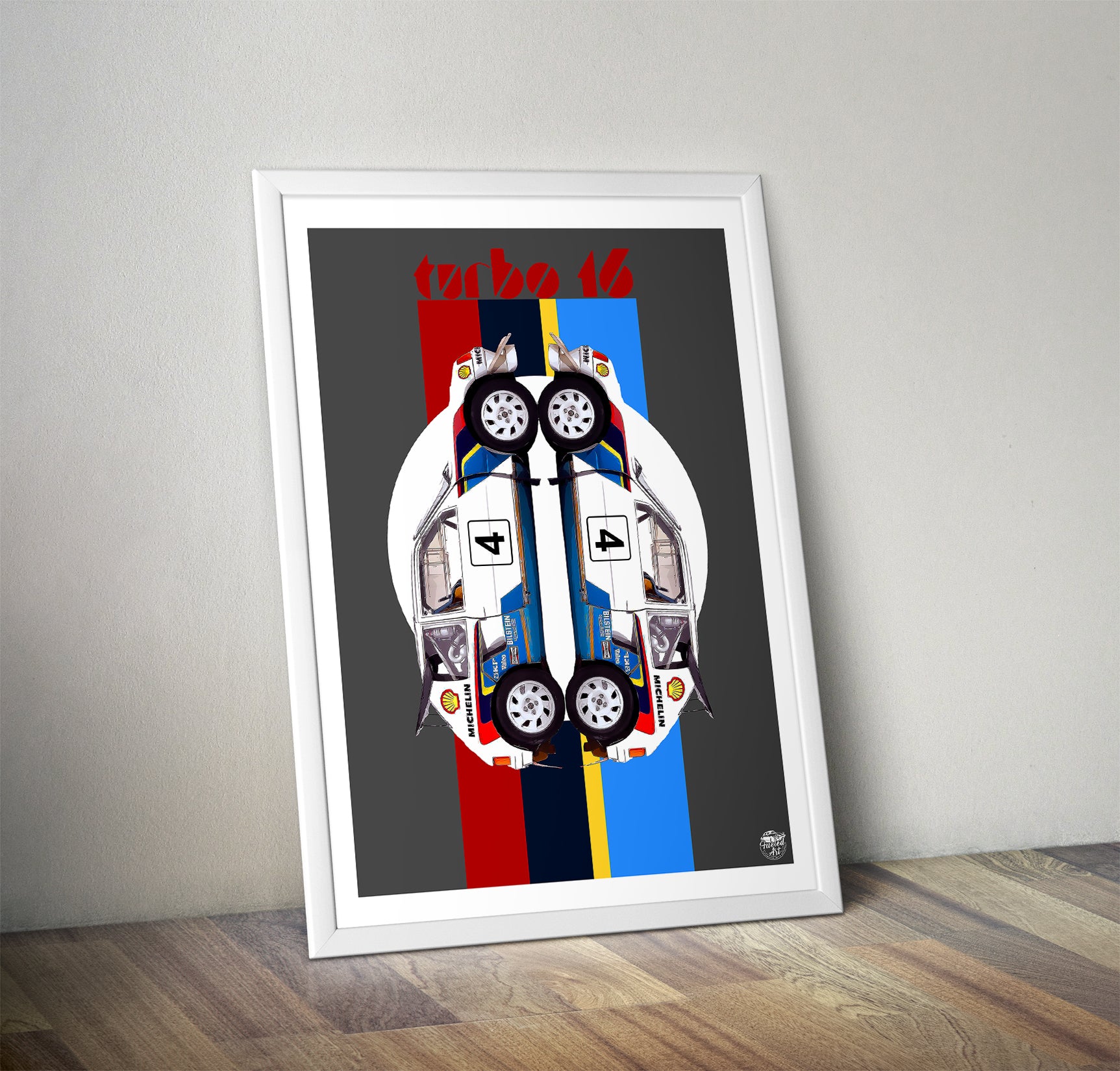 Peugeot 205 T16 print - Fueled.art