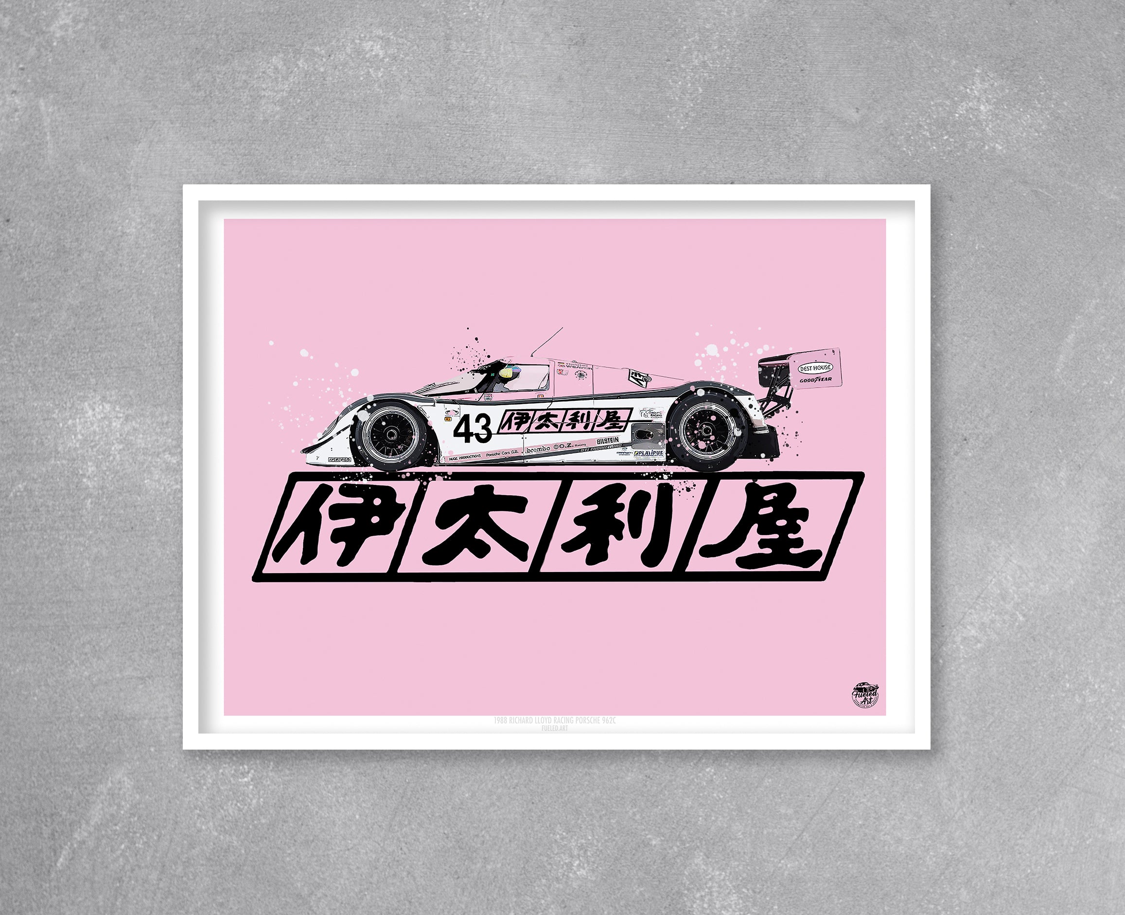 Porsche 962C Le Mans 1990 Print - Fueled.art