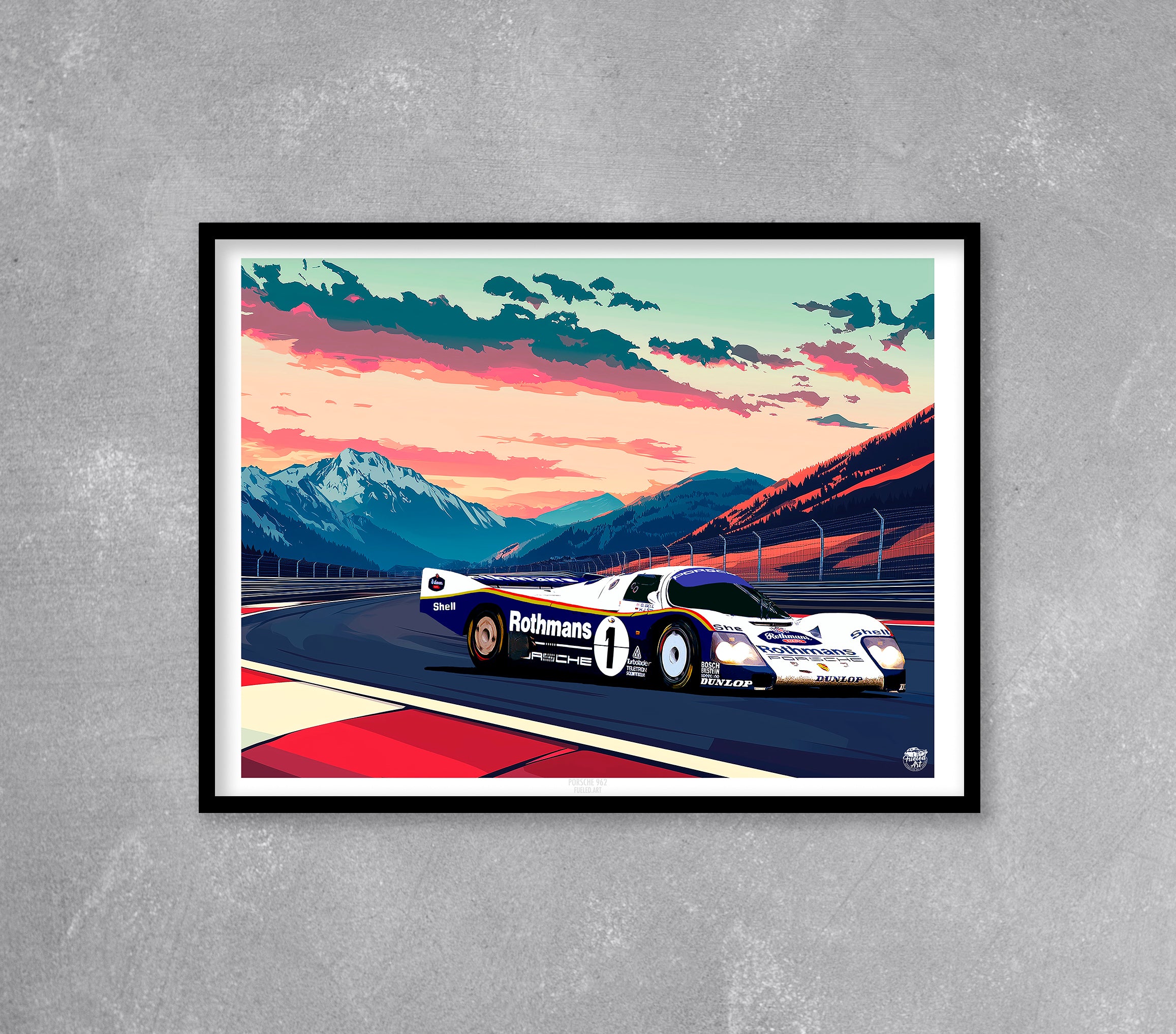 Porsche 962C Le Mans 1986 Print - Fueled.art