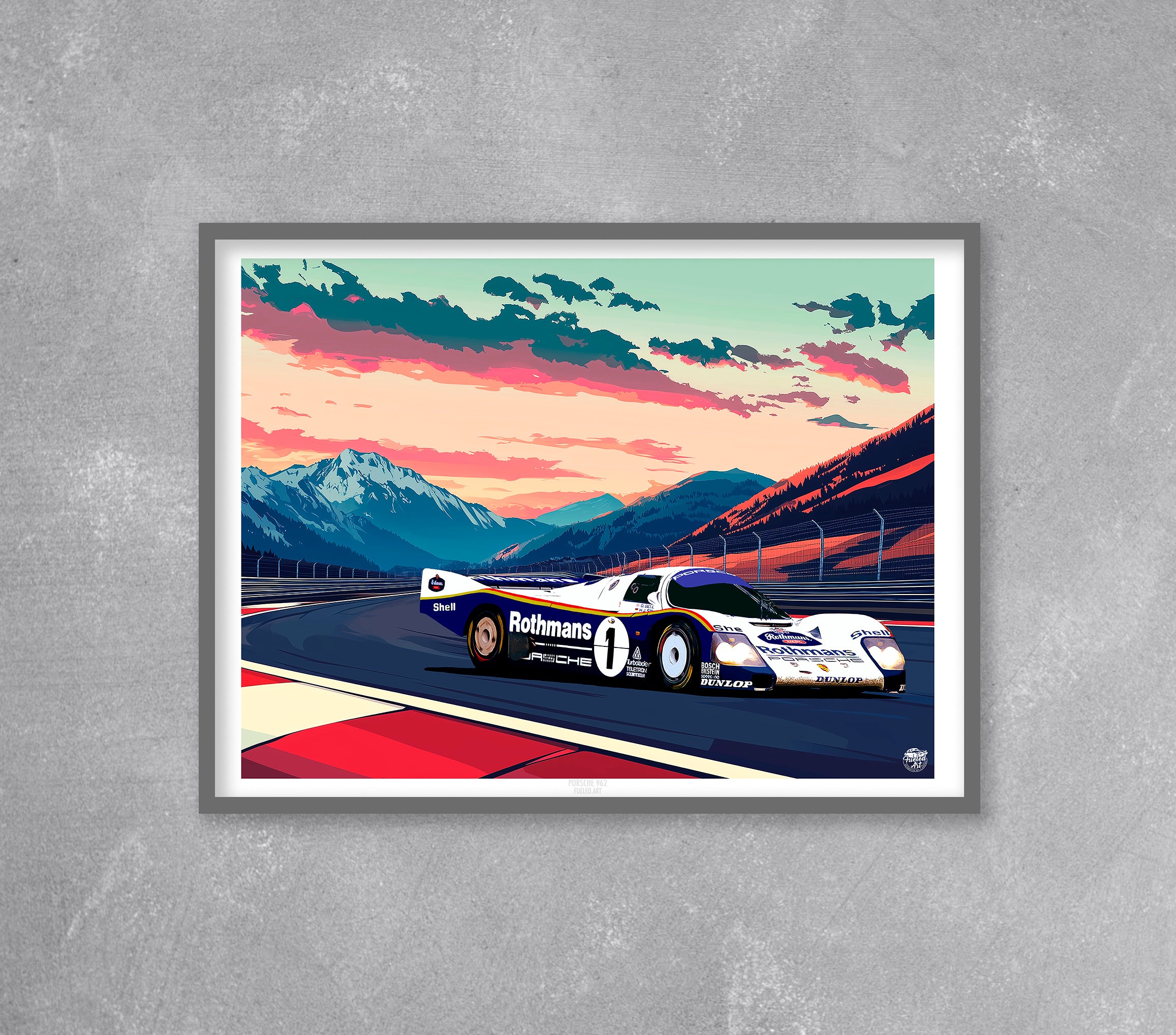 Porsche 962C Le Mans 1986 Print - Fueled.art